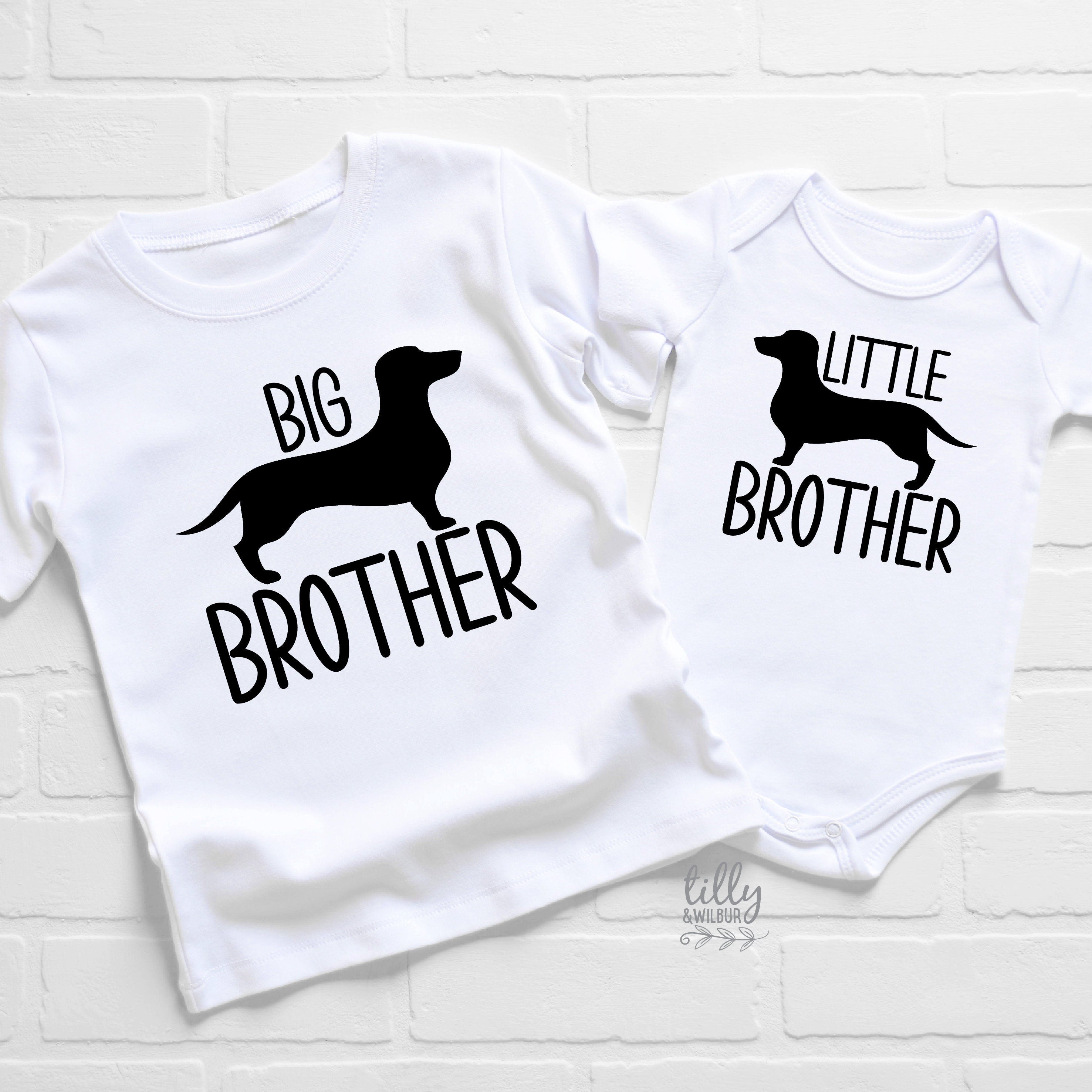 Big Brother & Little Brother Matching Outfits, Big Sister & Little Sister Matching Sets - Custom Colors & Sizes - Perfect for Family Photos, Sibling Bonding & Special Occasions