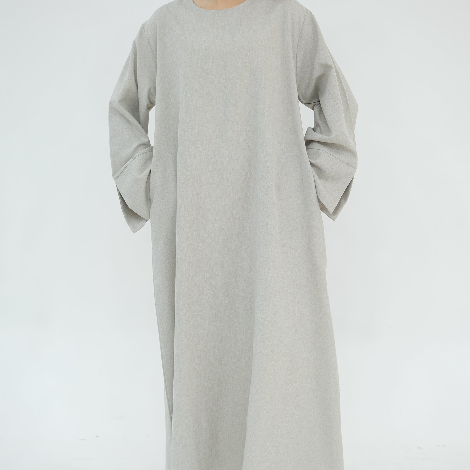 Heather Everyday Abaya Sand - Modest Muslim Dress for Women | Comfortable Daily Wear & Prayer Outfit | Perfect for Home, Mosque & Special Occasions