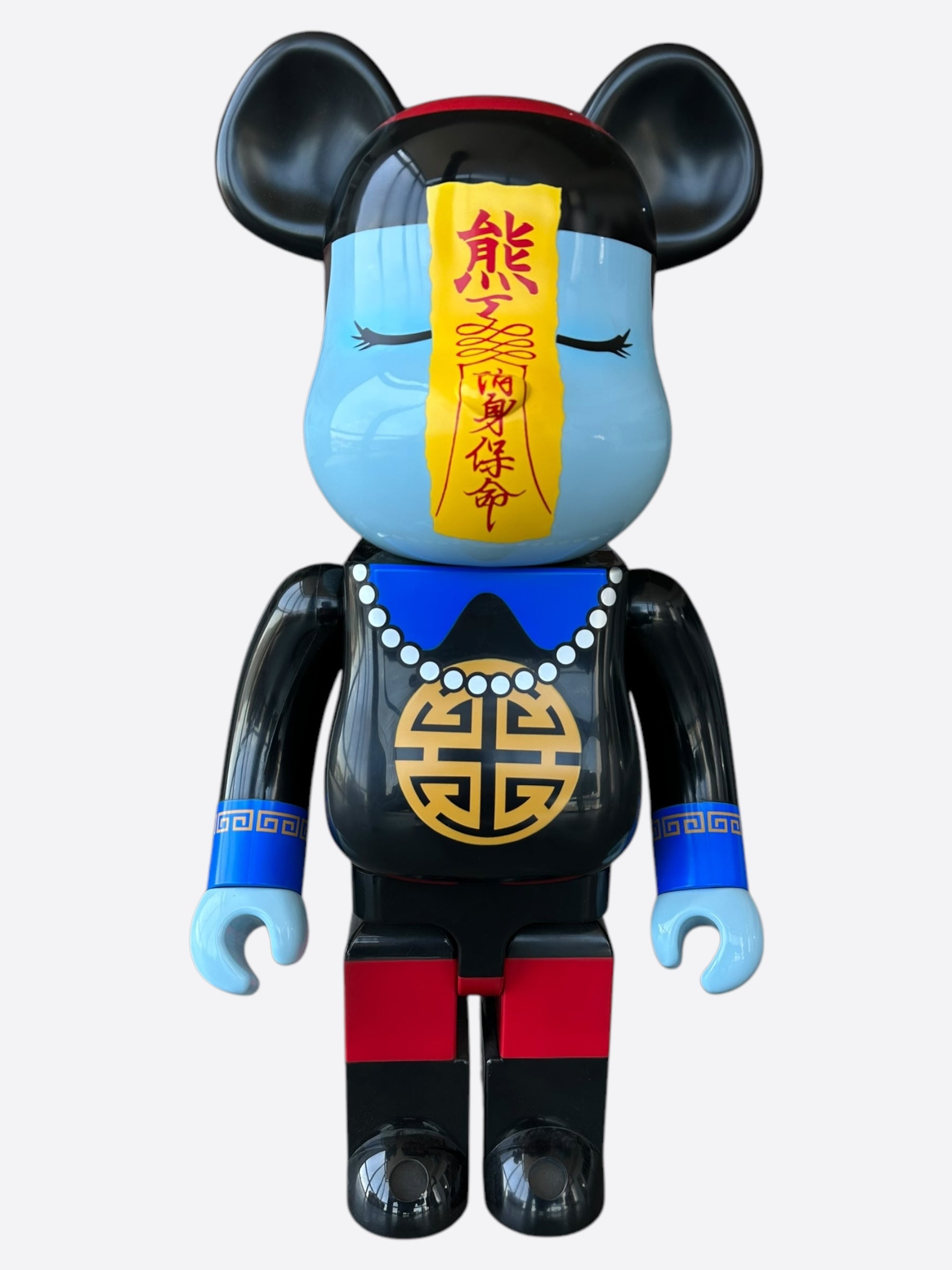 Bearbrick Action City Jiangshi Black 1000% Collectible Figure - Limited Edition Urban Vinyl Art Toy for Display & Home Decor