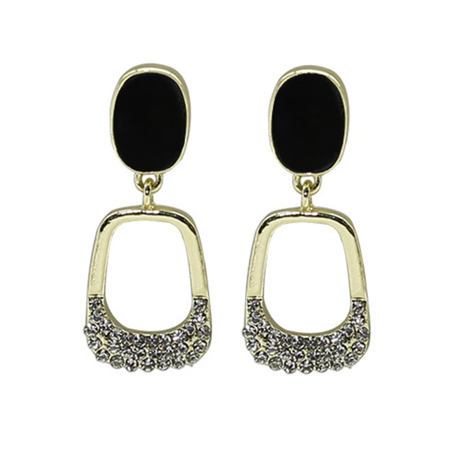 Leasote Women's Dangle Earrings - Floral Flower Shape Faux Opal Jewelry, Korean Style Fashion Earrings for Birthday, Festival & Special Occasion Gifts | Perfect for Parties, Weddings & Everyday Wear