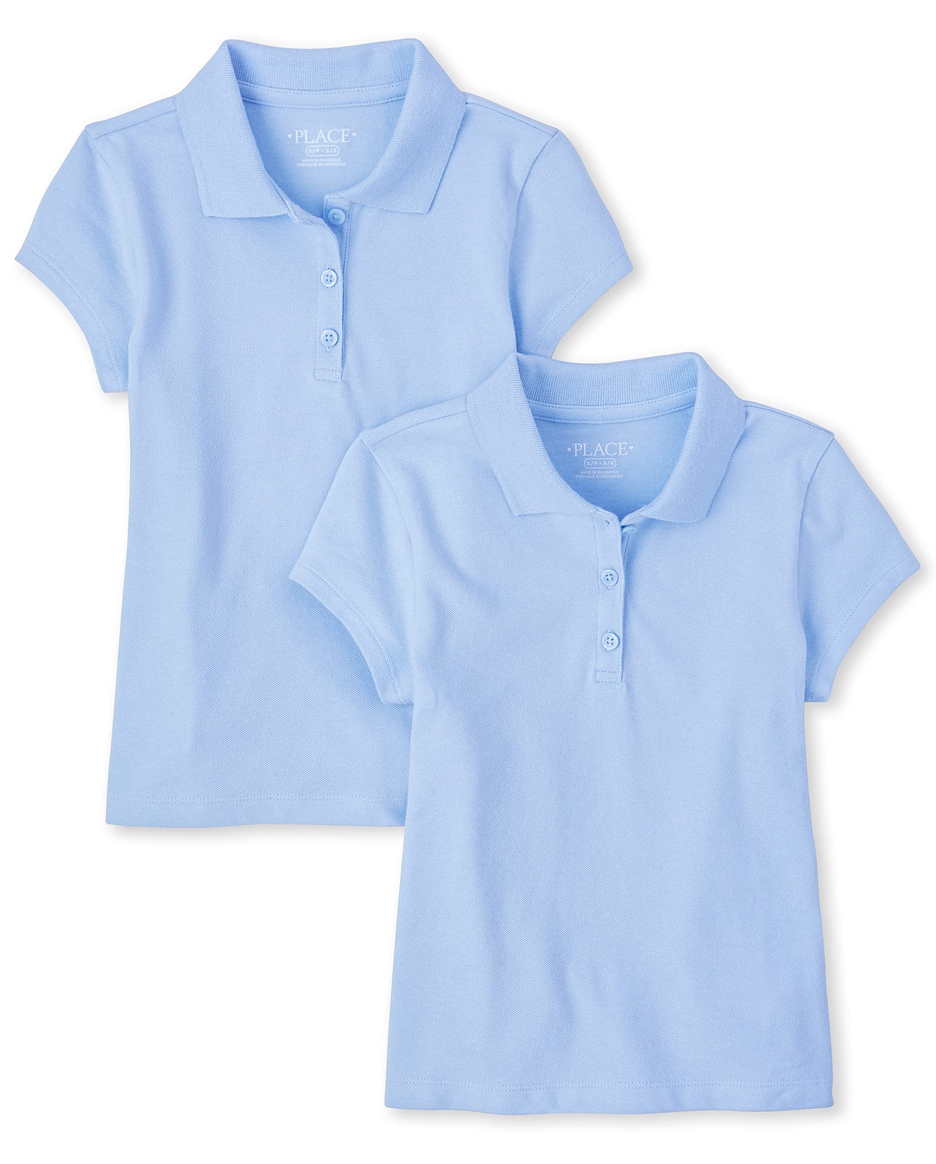 The Children's Place Boys' 3-Pack Short Sleeve Pique Polo Shirts - Soft Cotton Comfort for School, Play & Everyday Wear