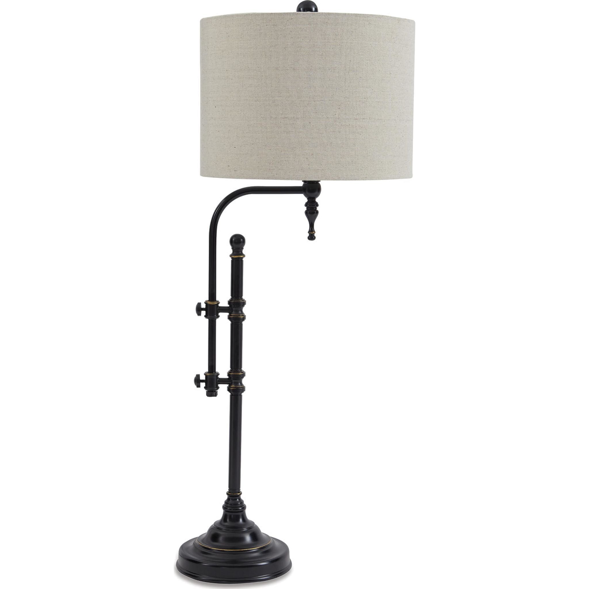 Anemoon Table Lamp - Modern Black Desk Light with Adjustable Brightness for Bedroom, Living Room, and Office Decor