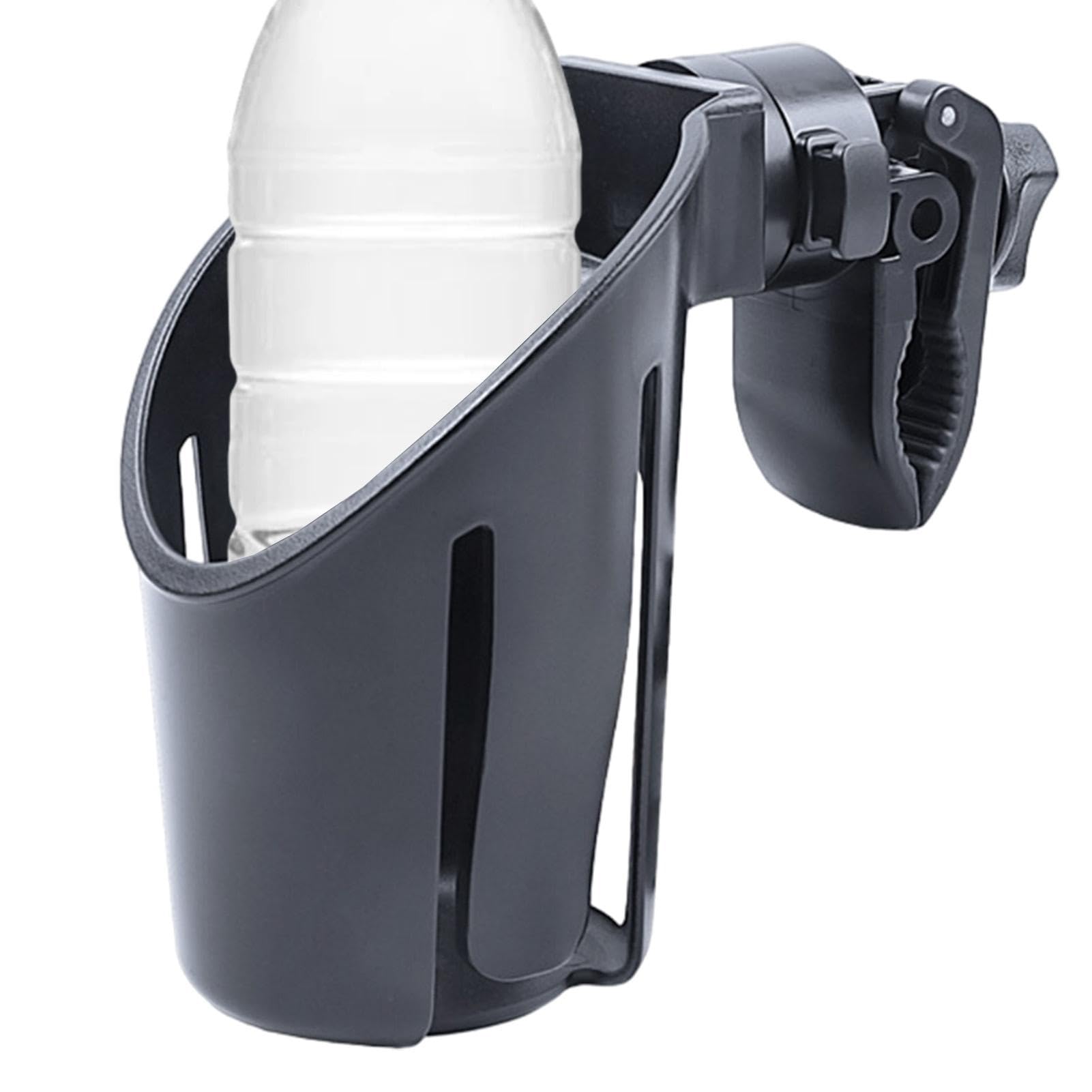 360° Rotatable Stroller Cup Holder - Universal Wheelchair & Walker Drink Holder with Adjustable Clamp | Perfect for Baby Strollers, Mobility Scooters, and Elderly Walkers - Home & Outdoor Use