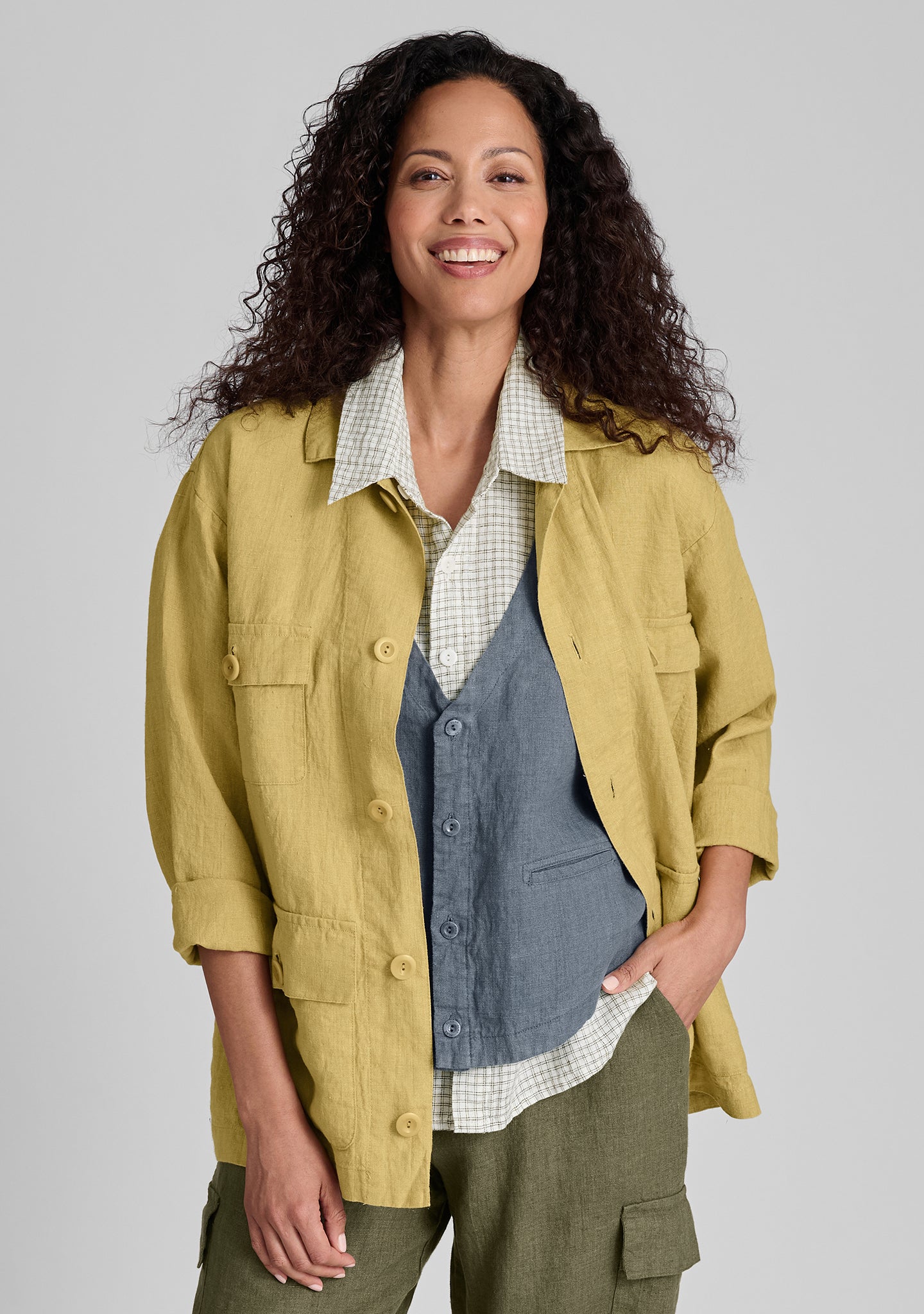 Grateful Jacket - Premium Linen Jacket for Men & Women | Lightweight Summer Blazer for Casual Outings, Beach Cover-Up & Outdoor Adventures