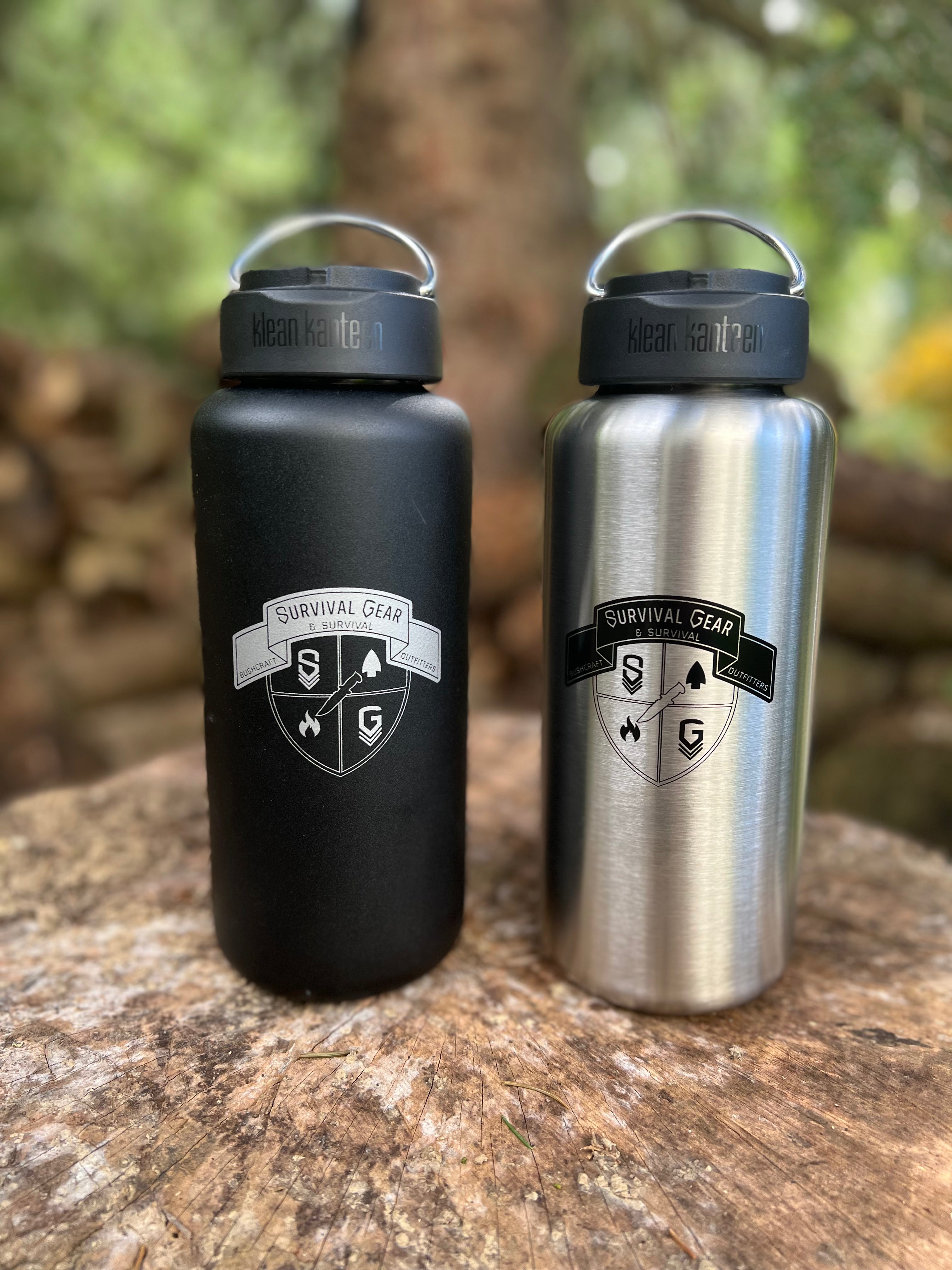 Klean Kanteen 40oz Wide Mouth Stainless Steel Water Bottle - BPA Free, Vacuum Insulated for Hot & Cold Drinks - Perfect for Hiking, Camping, Gym and Outdoor Activities