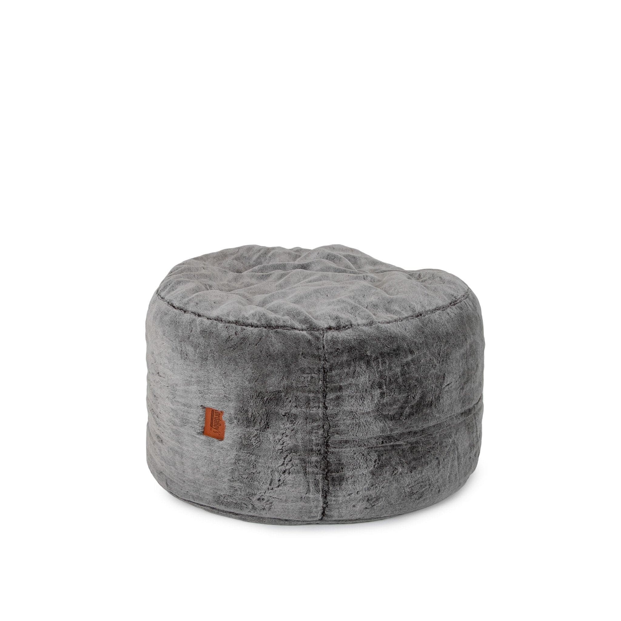 Soft and Cozy Chinchilla Pouf Footstool - Plush Ottoman for Living Room, Bedroom, or Nursery - Perfect for Extra Seating, Footrest, or Decorative Accent