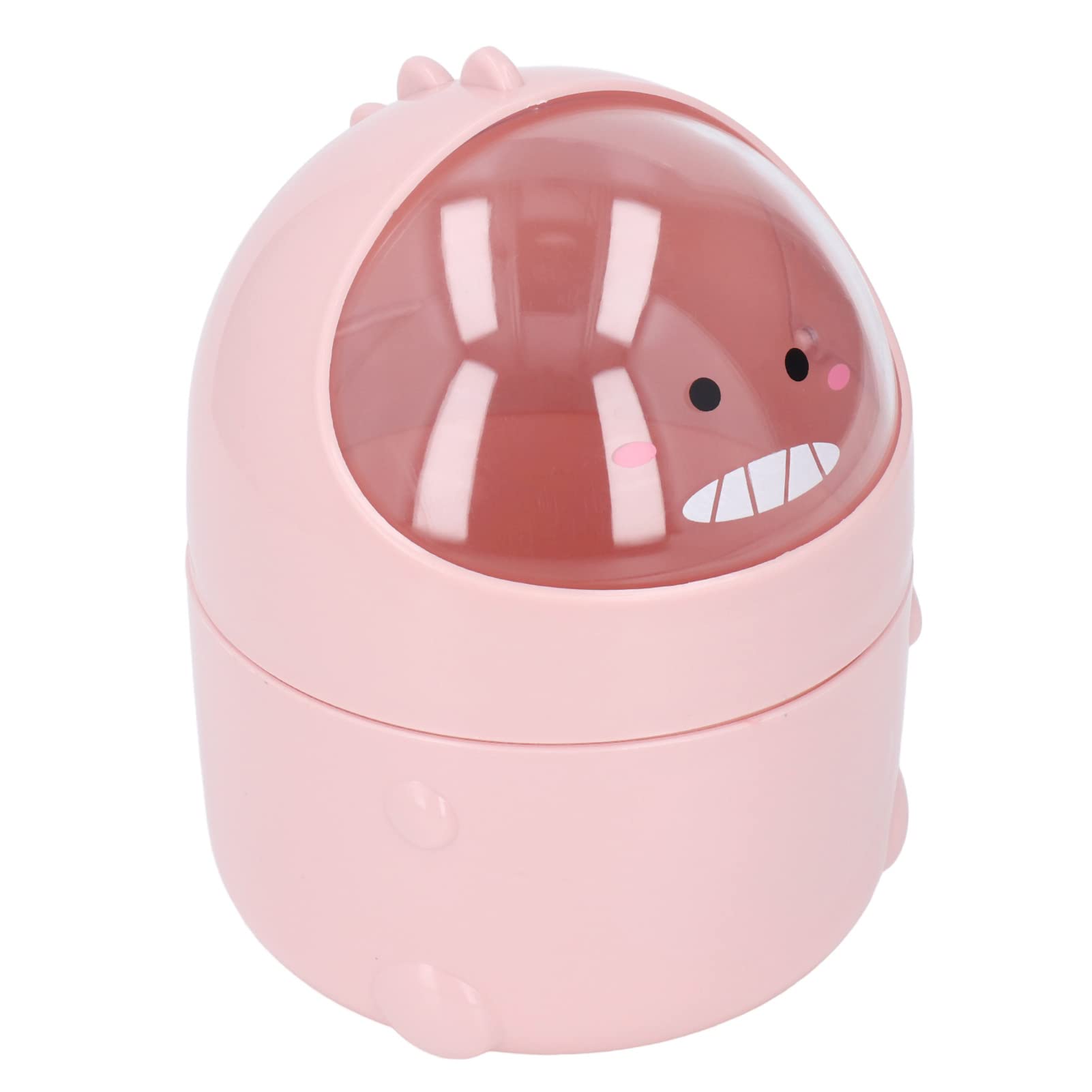 Gaeirt Desktop Trash Can - Detachable Mini Office Trash Bin with Cute Pink Dinosaur Design | Perfect for Desk, Home Office, Bedroom & Study Room Organization