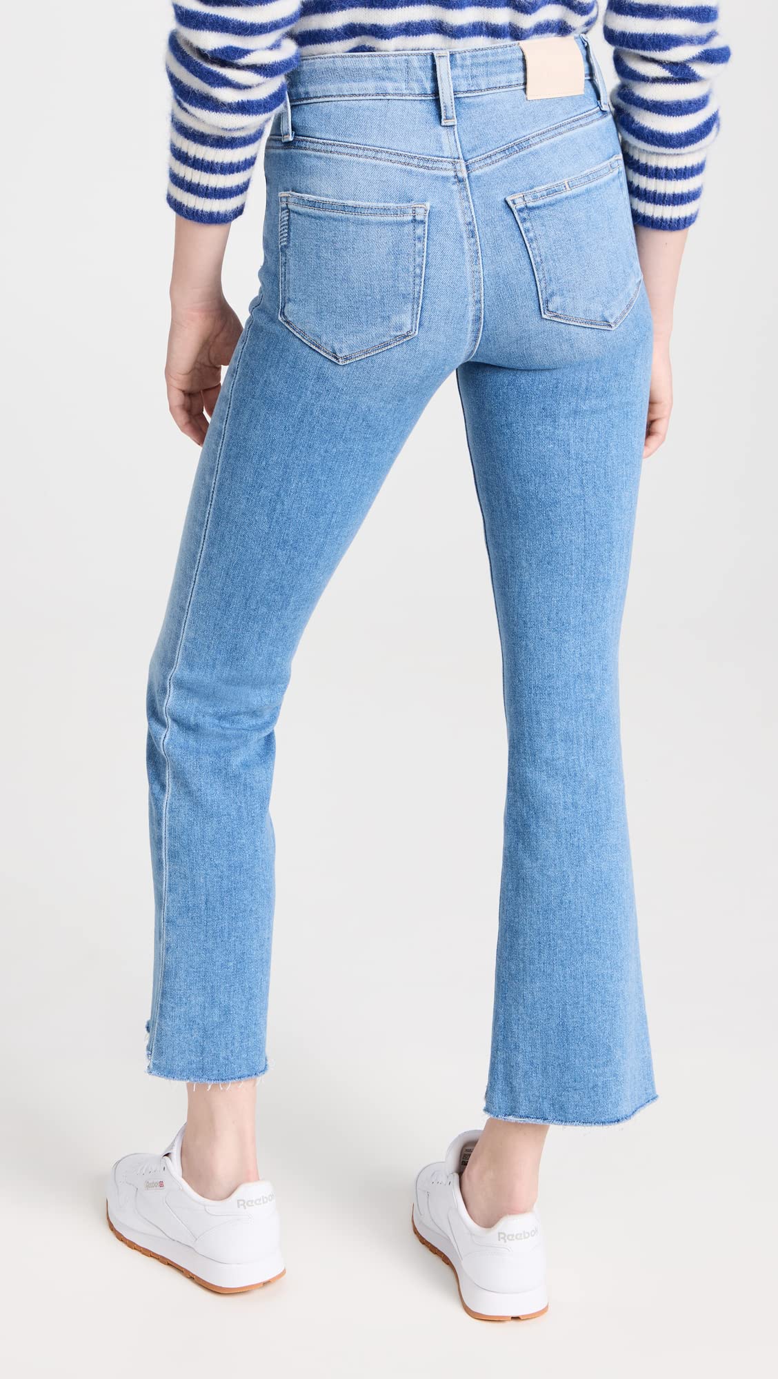 PAIGE Women's Claudine Swap Meet High Waist Distressed Jeans with Leveled Hem - Trendy Vintage Denim for Casual Outfits & Night Out