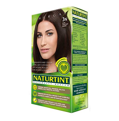 Naturtint Permanent Hair Color 2N Brown Black 170ml - Ammonia Free Natural Hair Dye by Nature's Dream for At-Home Salon Quality Hair Coloring