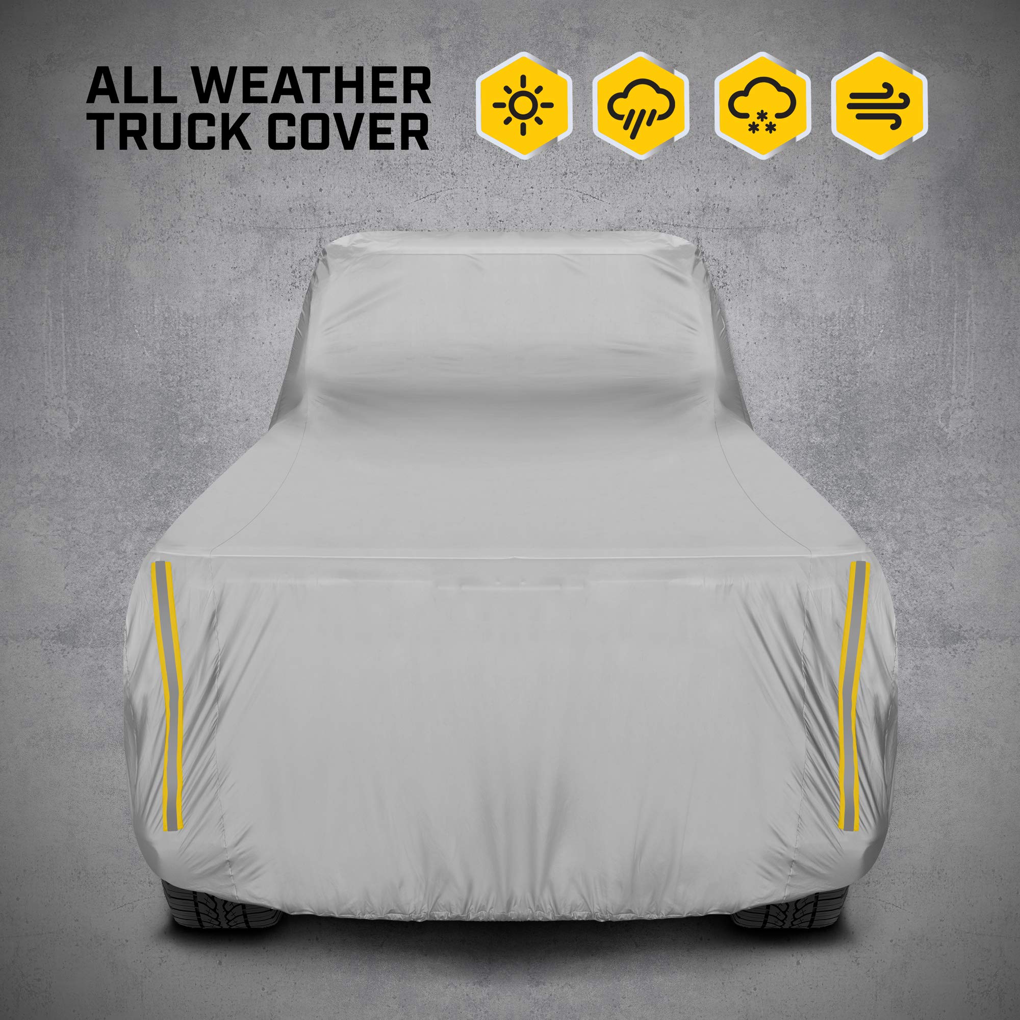 Heavy Duty Waterproof All-Weather Truck Cover for Ford F150 F-150 - UV Resistant, Dustproof, Rain & Snow Protection - 250