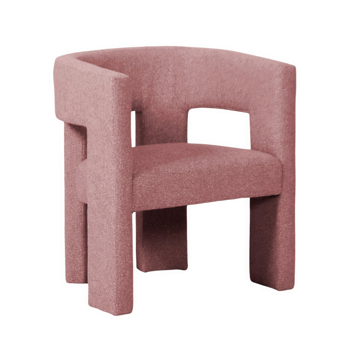 Urban Road Bella Armchair - Modern Accent Chair for Living Room, Bedroom & Office - Stylish Upholstered Armchair with Wooden Legs - Perfect for Reading, Relaxing & Home Decor