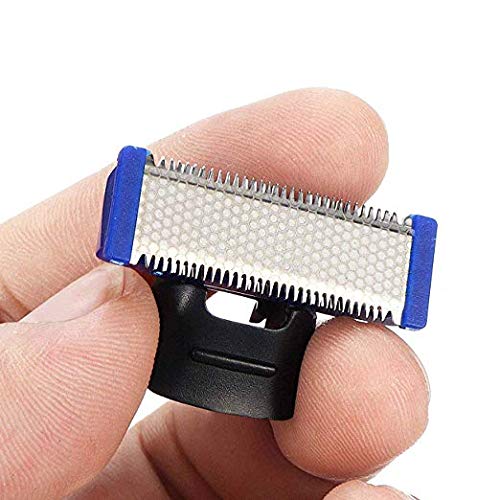 INVODA 6PCS Replacement Razor Blades for Micro Touches Solo Trimmer - Includes 1 Shaver & EVA Travel Case - Perfect for Beard Trimming, Grooming & Travel Essentials