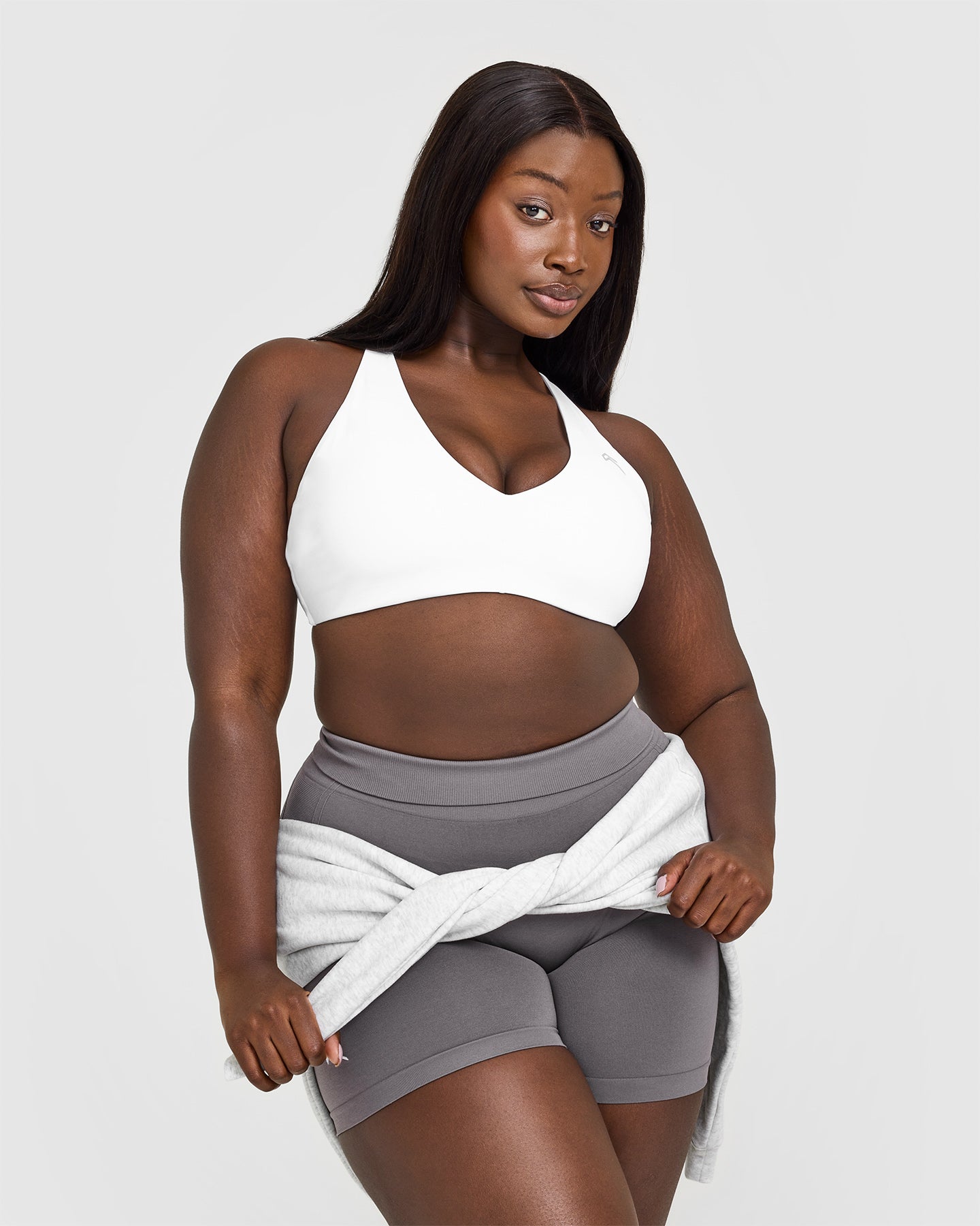 Seamless Wireless Micro Bralette for Women - Comfortable Soft White Sports Bra for Yoga, Gym & Everyday Wear