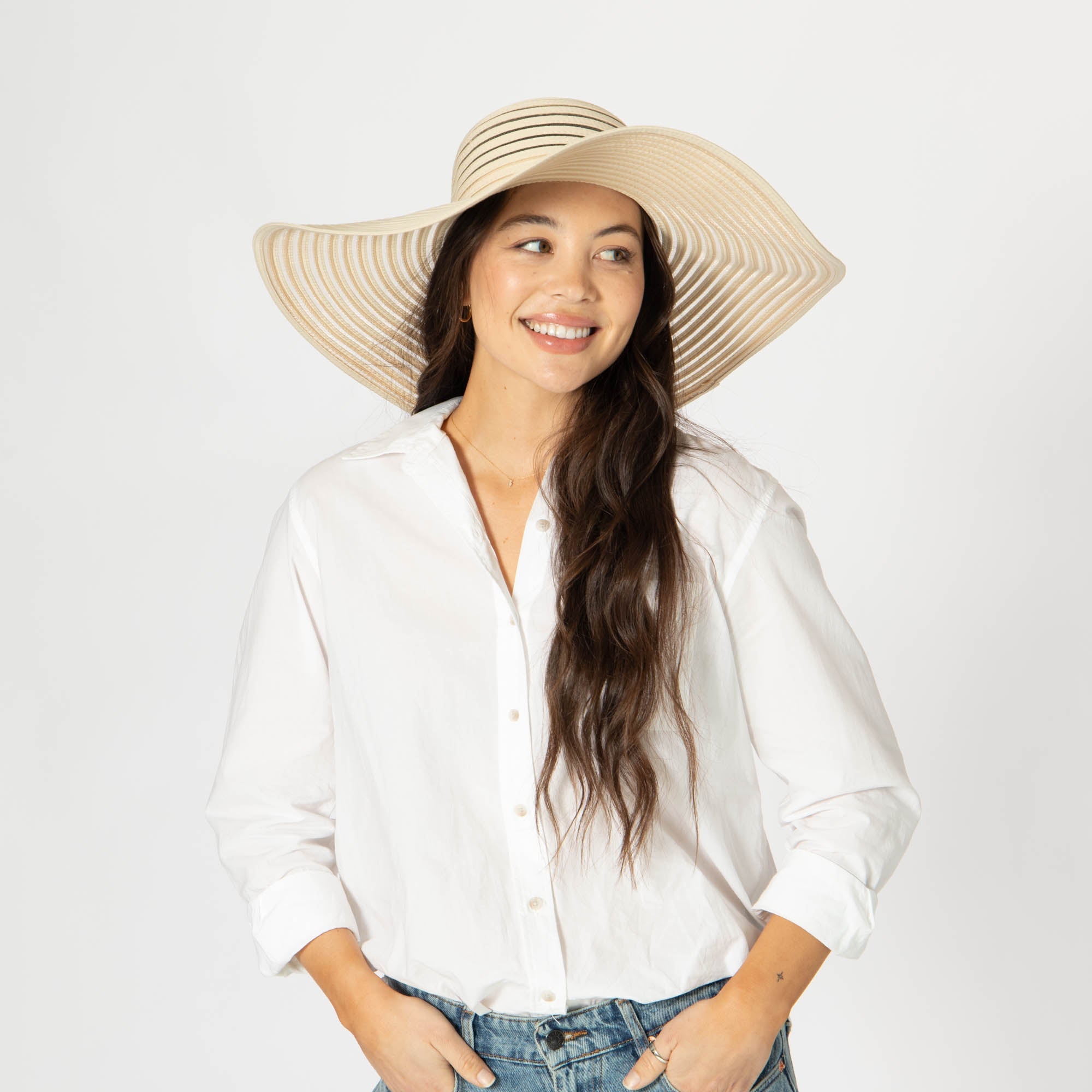 Bella Wide Brim Floppy Sun Hat for Women - UPF 50+ UV Protection Summer Beach Hat - Perfect for Outdoor, Travel, and Vacation
