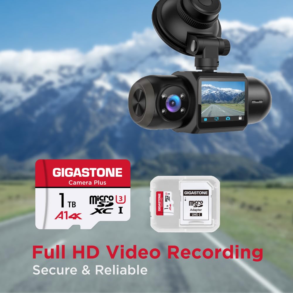 GIGASTONE 1TB Micro SDXC Card - UHS-I U3 Class 10, A1 App Performance, 150MB/s Read Speed - Compatible with GoPro, Action Cameras, Nintendo Switch, Smartphones - Perfect for 4K Video Recording & High-Speed Gaming Storage