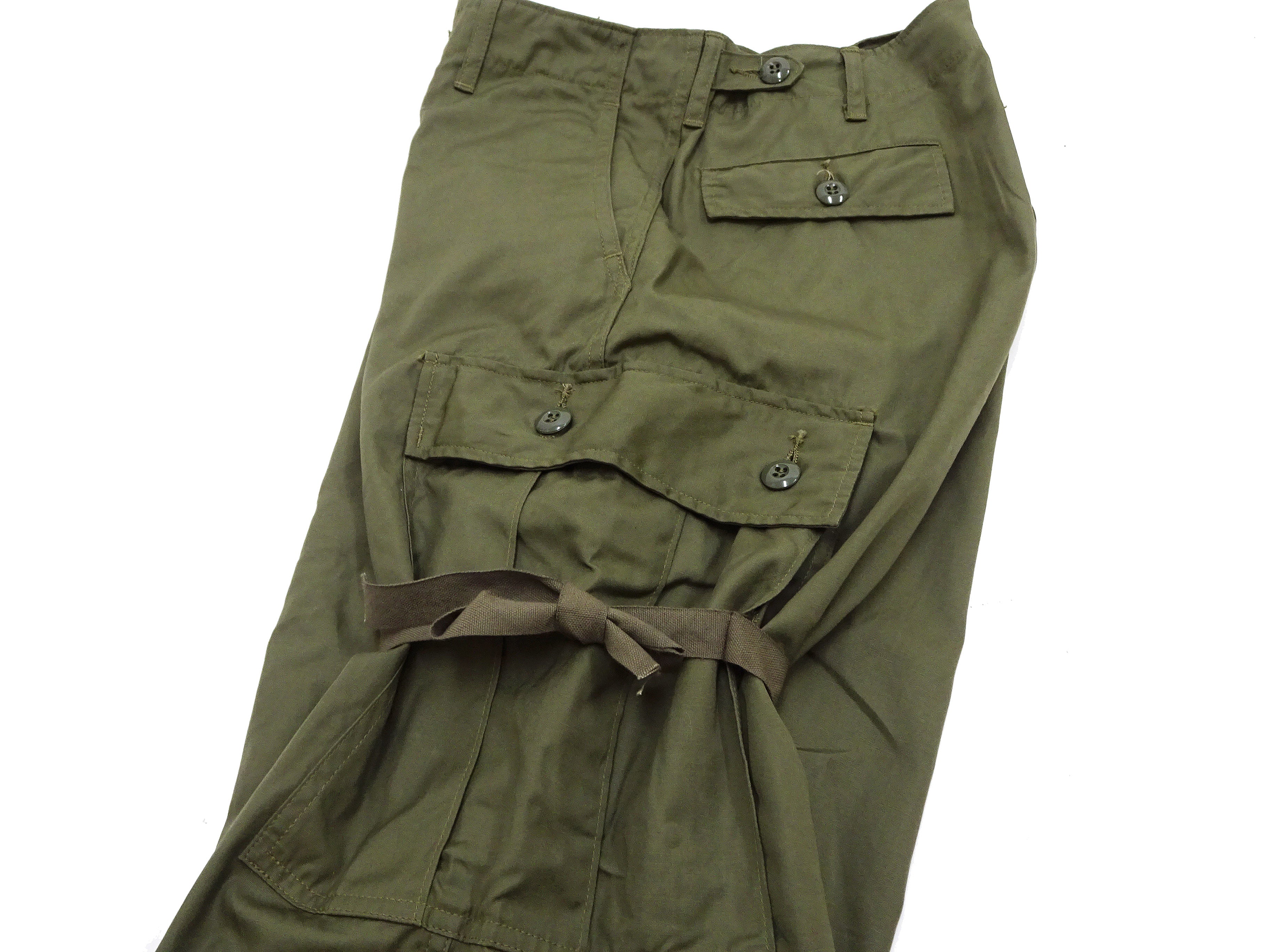 Buzz Rickson US Army Vietnam Tropical Jungle Cargo Pants - Loose Fit Straight Wide Leg Men's Military Style BR42500 in Olive | Perfect for Outdoor Adventures, Hiking & Vintage Fashion Enthusiasts