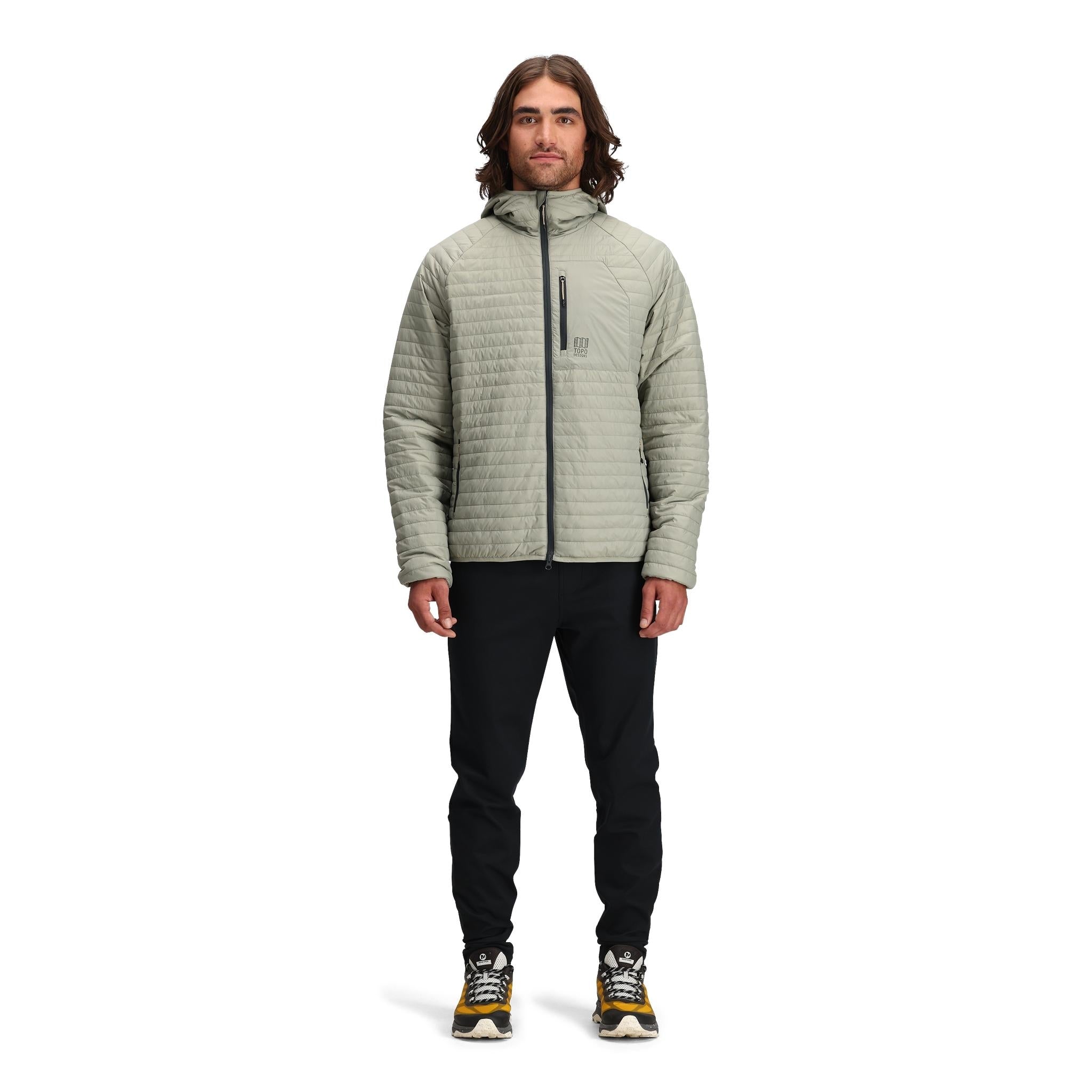 Global Puffer Hoodie for Men - Lightweight Winter Jacket with Hood - Perfect for Outdoor Activities & Casual Wear