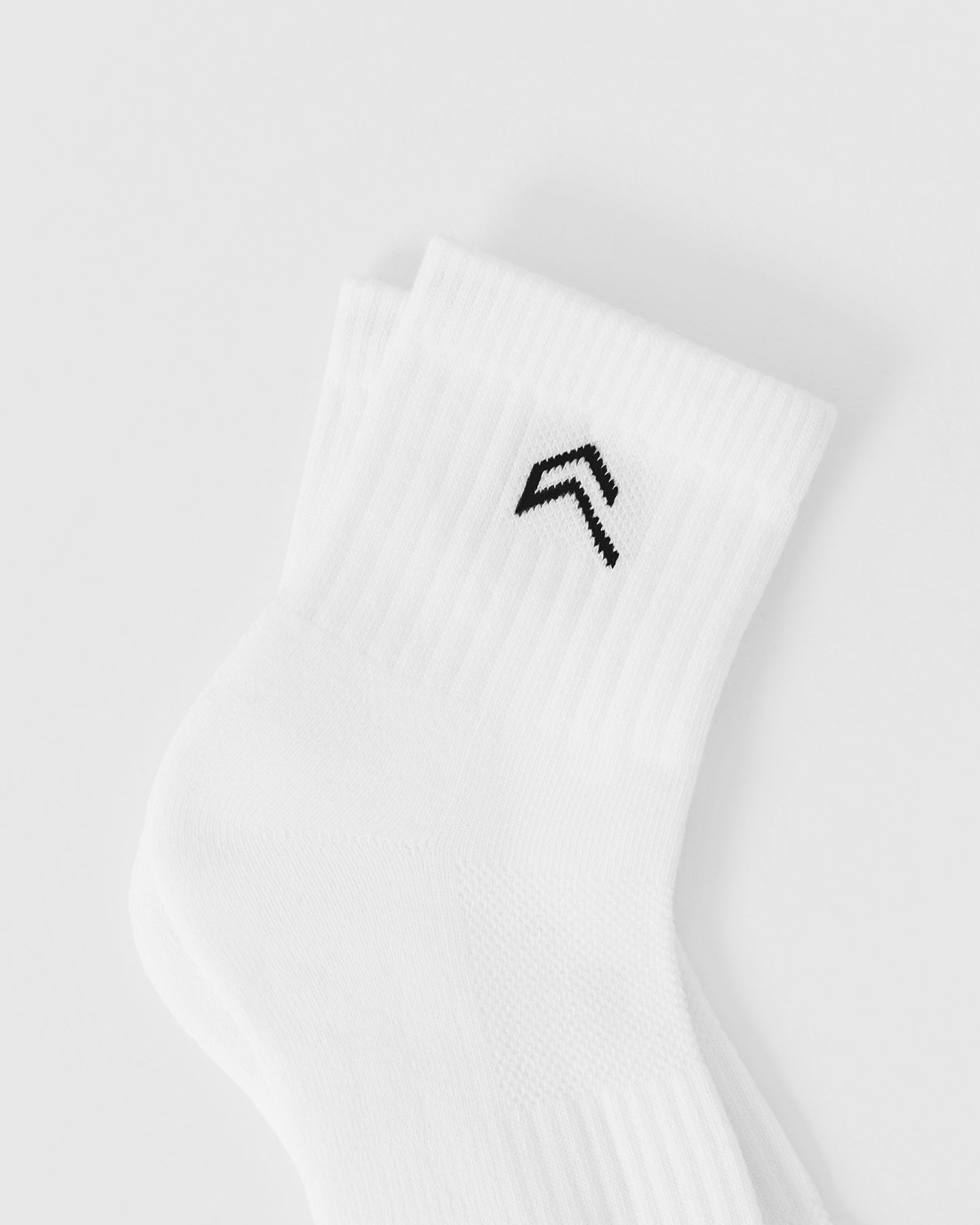 Mid Crew Socks 5 Pack - White Cotton Athletic Socks for Men & Women | Perfect for Running, Gym & Everyday Wear