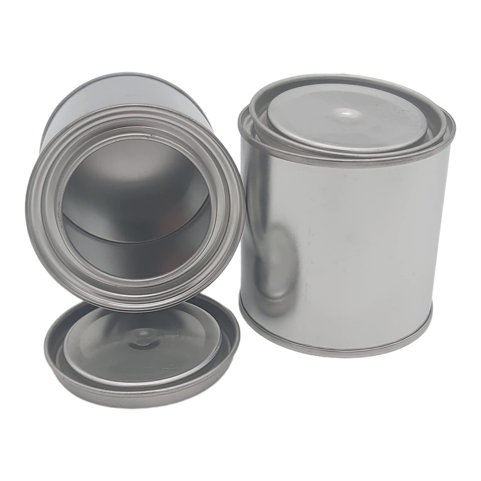 1/2 Pint Metal Paint Cans with Lids - 1-Cup Capacity Empty Unlined Half Pint Paint Pails for DIY, Art & Craft Projects (Pack of 48) - Perfect for Paint Storage, Small Hardware Organizing & Creative Workshop Supplies