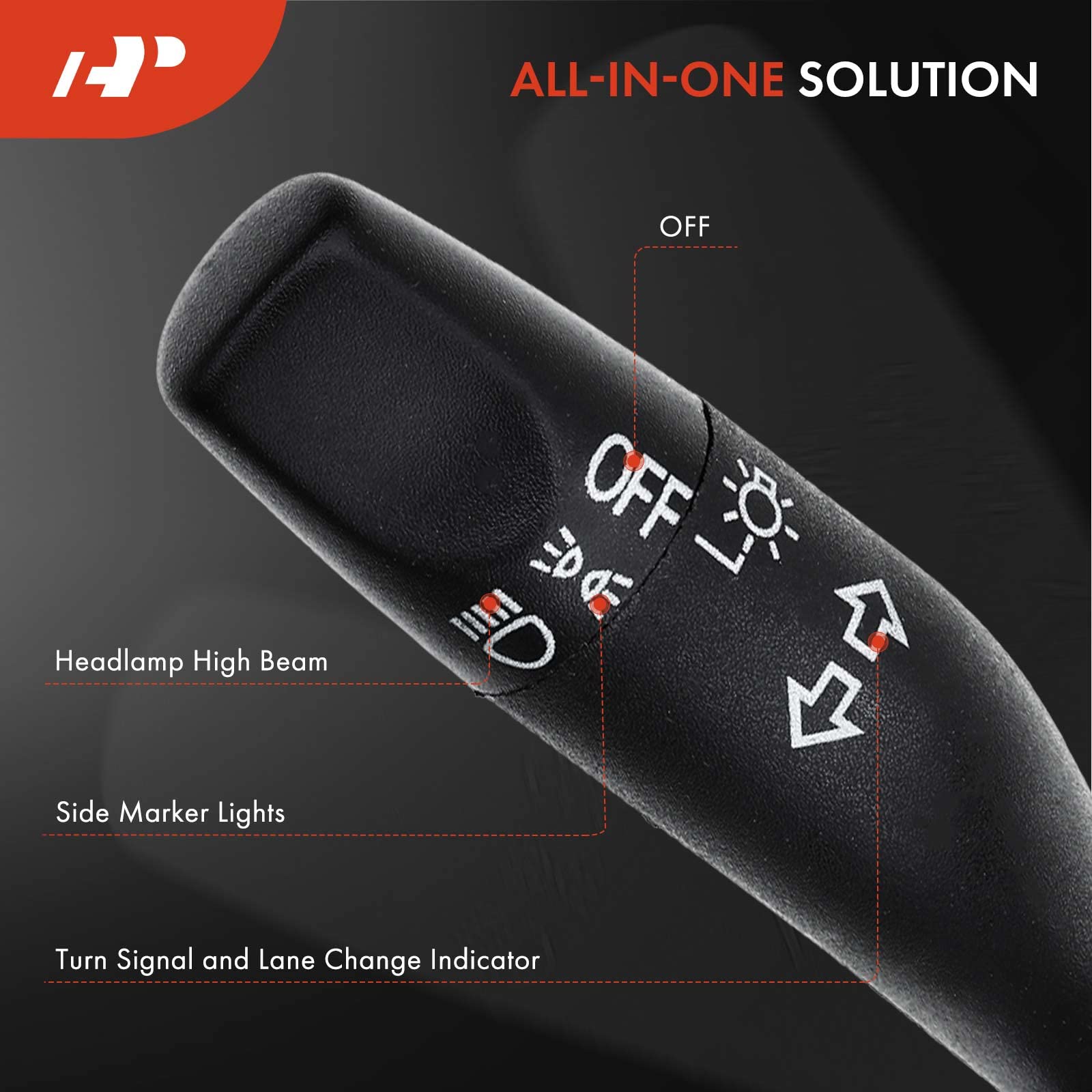 Premium Multi-Function Switch for Honda Civic 2001-2005, CR-V 2002-2006, Element 2003-2008, Fit 2007-2008, Pilot 2003-2008 - Turn Signal, Headlight Beam & Side Marker Light Control - Perfect for Night Driving and Vehicle Safety Upgrades