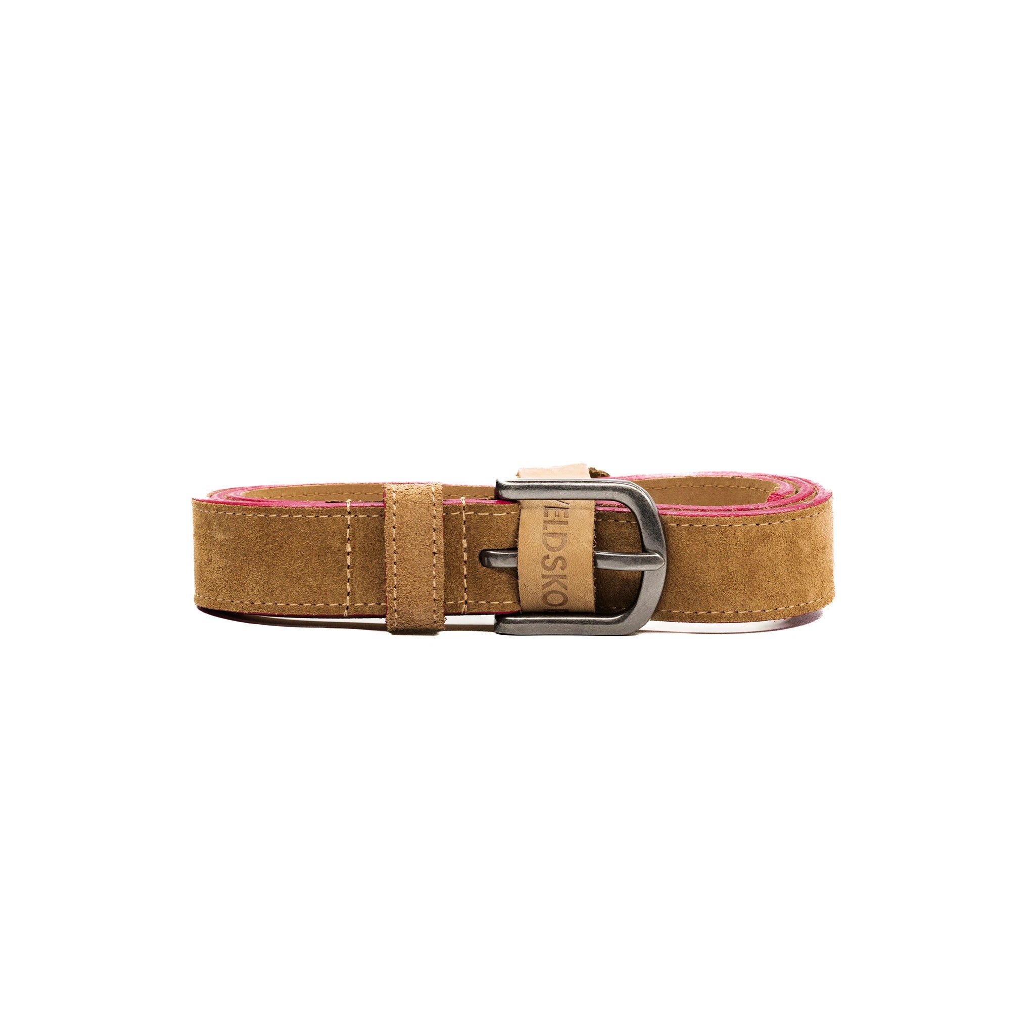 Premium Pinotage Belt 30mm - Genuine Leather with Red Stitching | Stylish Dress Belt for Men | Perfect for Business, Office & Formal Occasions