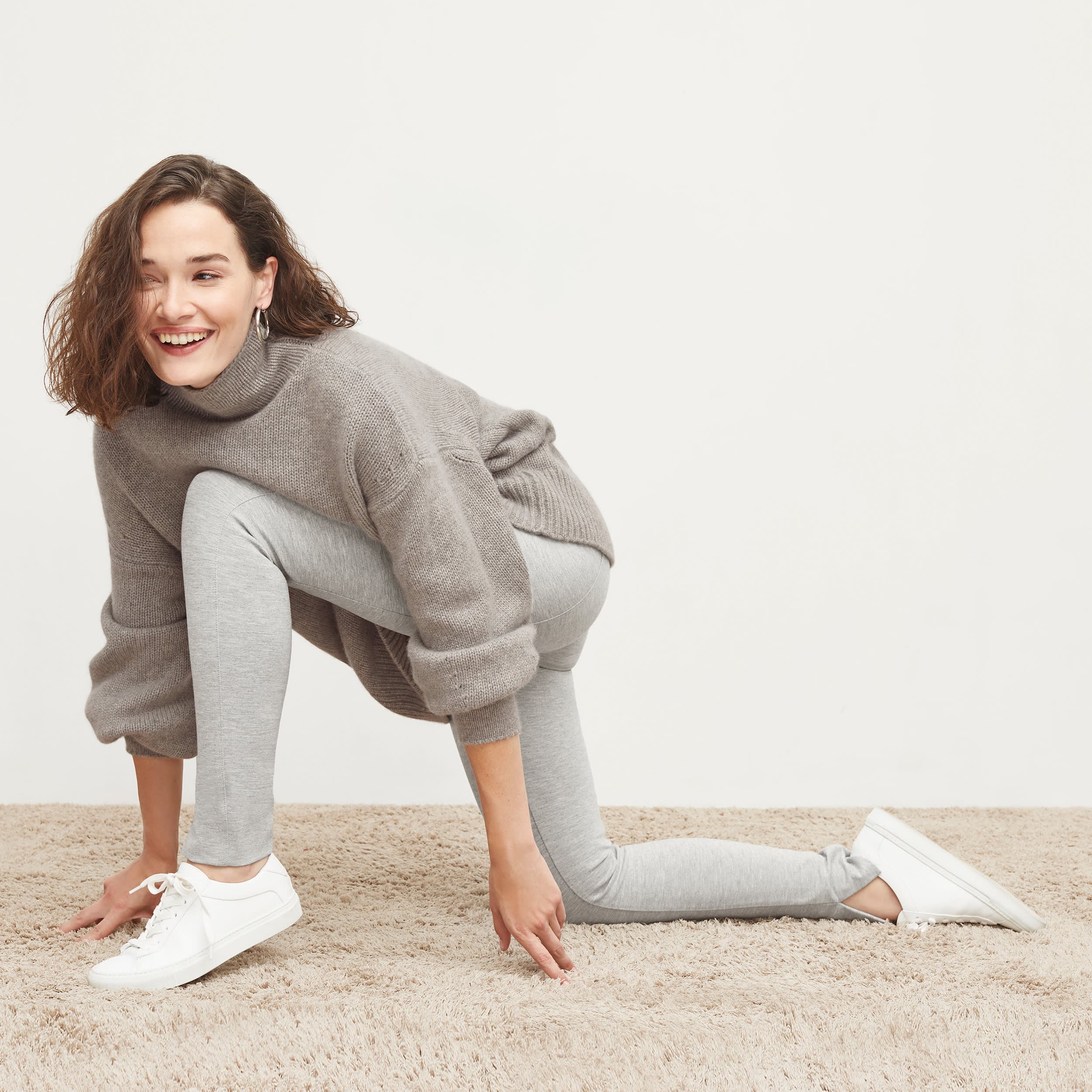 Stella Women's Washable Ponte Leggings - Gray Melange | Comfortable & Stylish for Yoga, Workout & Everyday Wear