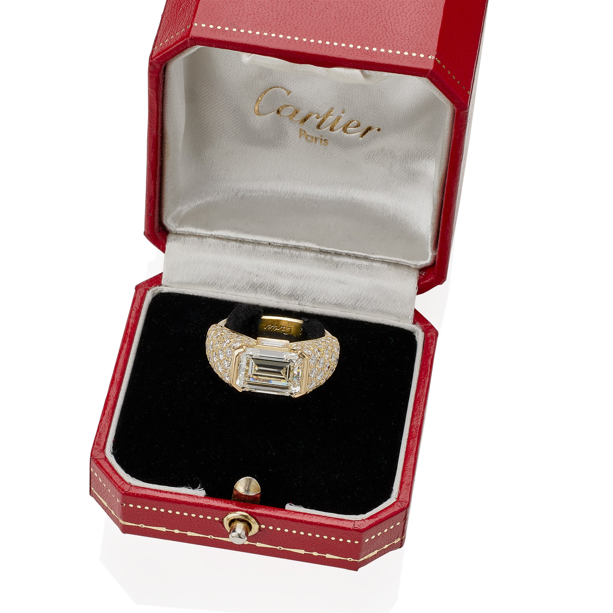 Cartier Paris Emerald Cut Diamond Ring – Luxury Engagement & Wedding Band for Women, Perfect for Proposals, Anniversaries & Special Occasions