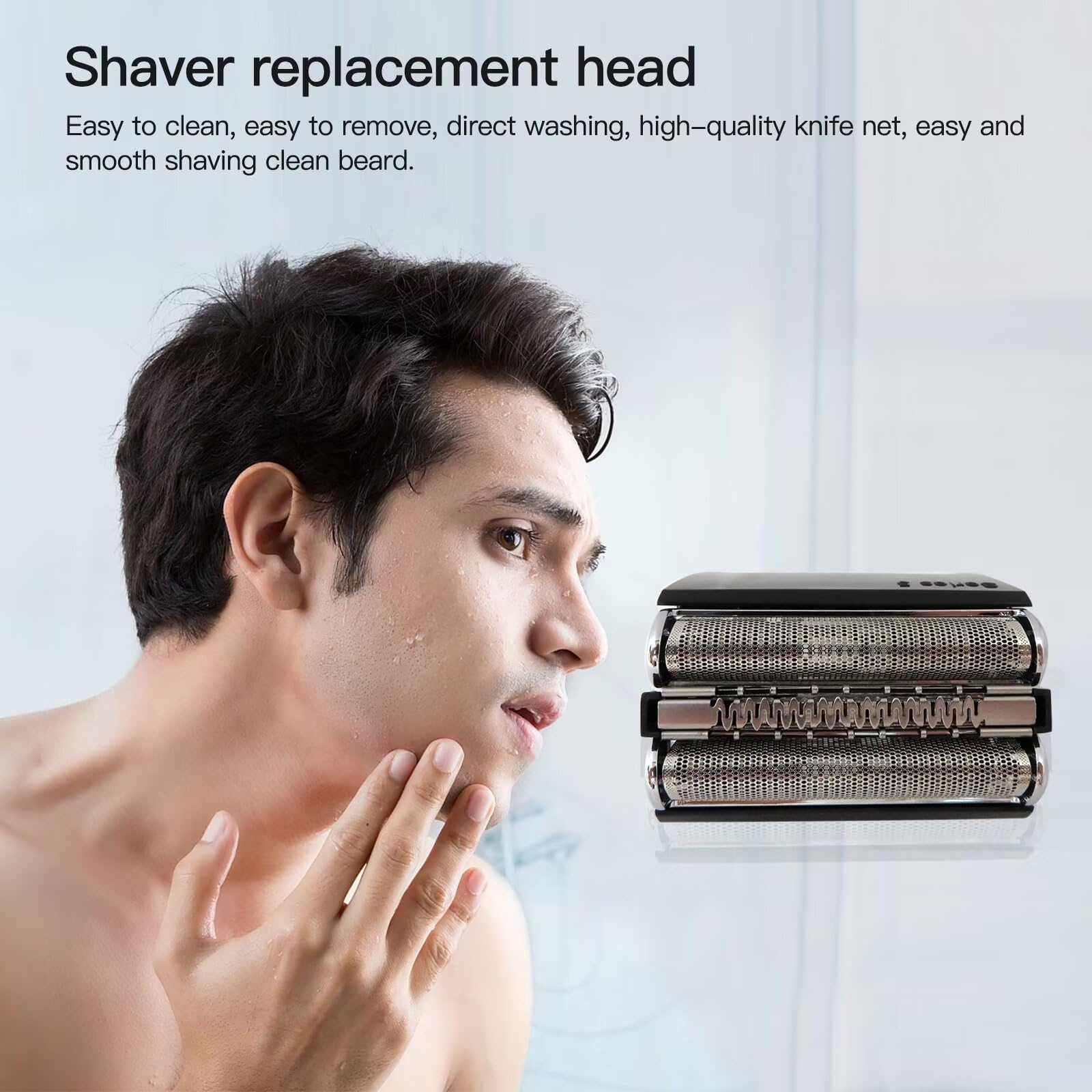 52B Black Replacement Shaver Foil Head - Compatible with Philips Norelco 5 Series 5070, 5070cc, 5090, 5090cc - Perfect for Smooth Shaving at Home or Travel