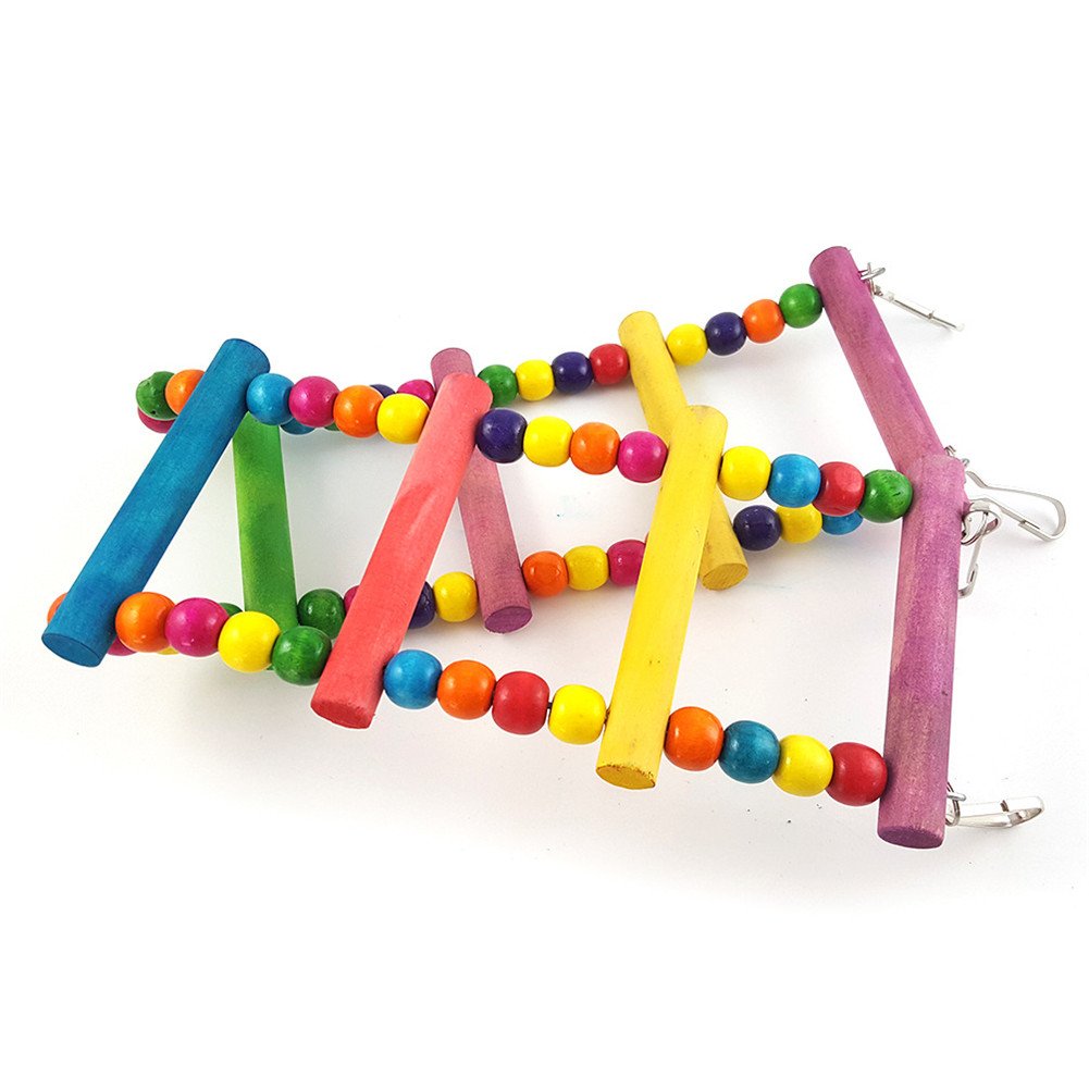 14 Pcs Bird Chewing Toys Set - Parrot Hanging Bell, Cage Swing & Ladder Toys for Small & Medium Birds - Perfect for Parakeets, Cockatiels, Macaws, Conures, Budgies, Lovebirds & Finches - Great for Cage Enrichment & Playtime