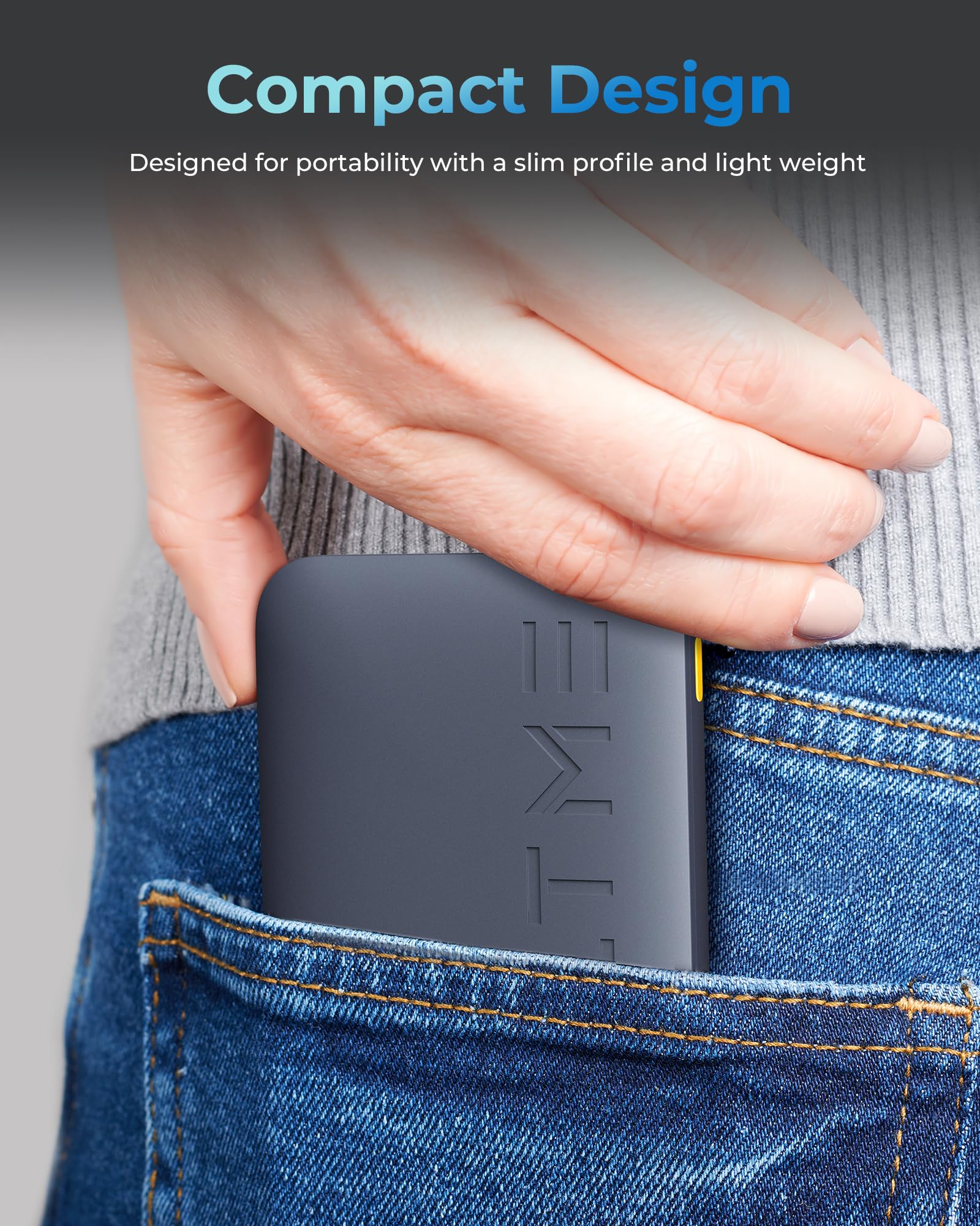 VOLTME 10000mAh Portable Charger Power Bank with USB C Cable - Ultra Slim & Fast Charging for iPhone 16/15/14/13/12, iPad Pro/Air/Mini, Pixel 4 - Perfect for Travel, Camping & Emergency Power Backup