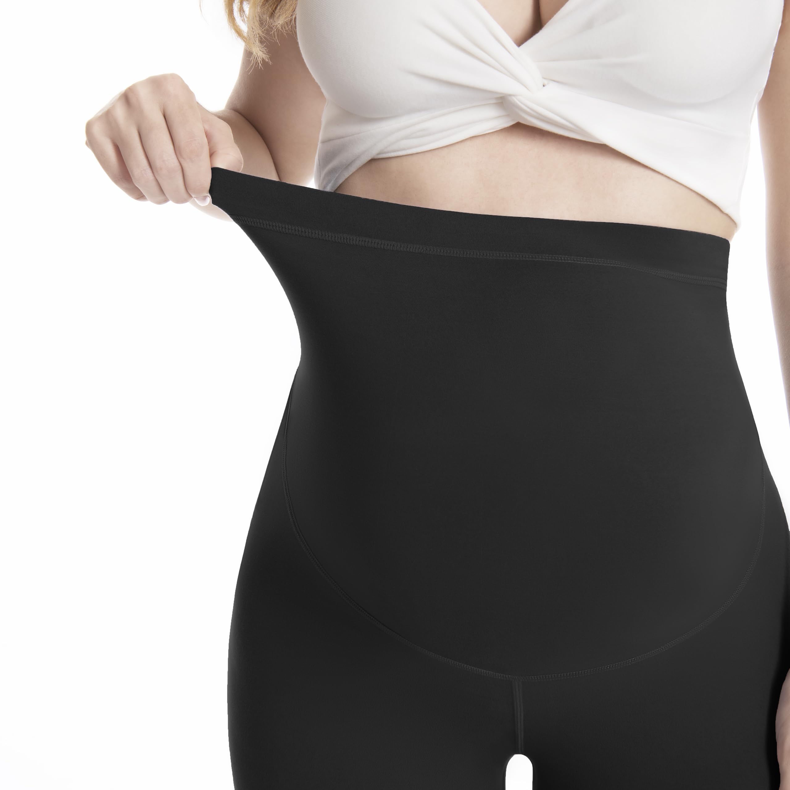 WELL&JUST Maternity Leggings Over The Belly - Ultra Soft Pregnancy Active Wear for Workout & Casual, High Waist Yoga Tights for Expecting Moms - Perfect for Prenatal Exercise, Daily Comfort & Postpartum Recovery