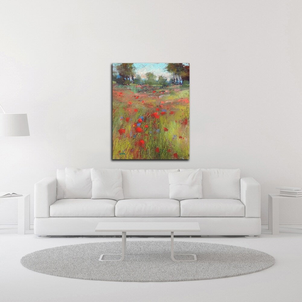 Big Meadow Landscape Art Print by Karen Margulis - Premium Canvas Wall Decor Ready to Hang - Perfect for Living Room, Bedroom & Office Decor