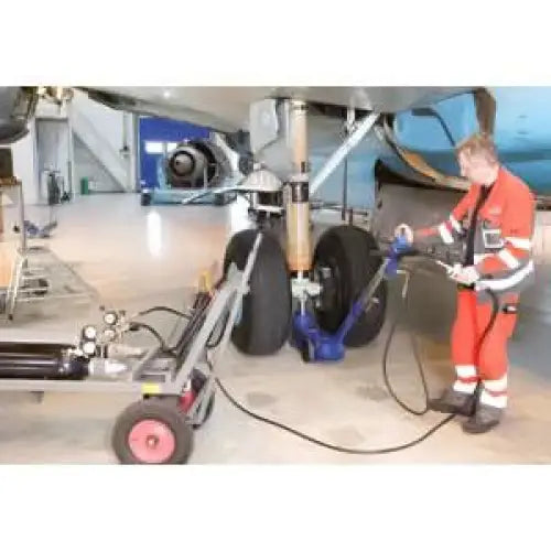 AC Hydraulic 65 Ton Aircraft Jack - Heavy Duty Aviation Lift for Boeing 747, Airbus A380 & Large Aircraft Maintenance | Professional Hangar Equipment