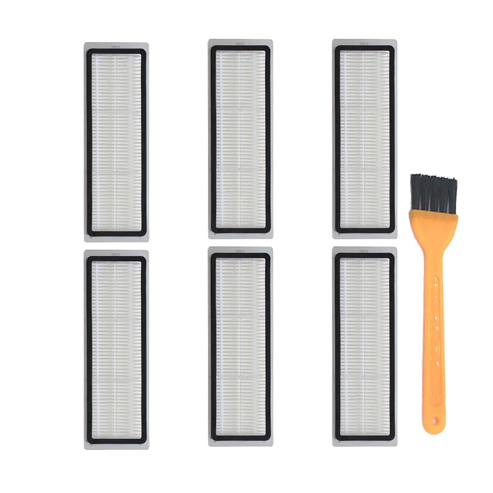 Dreame D9 Robot Vacuum Cleaner Accessories Kit - 6PCS HEPA Filters, Side Roller, Main Brush & Mop Cloths for Wet/Dry Floor Cleaning | Compatible Replacement Parts for Efficient Home Cleaning & Pet Hair Removal