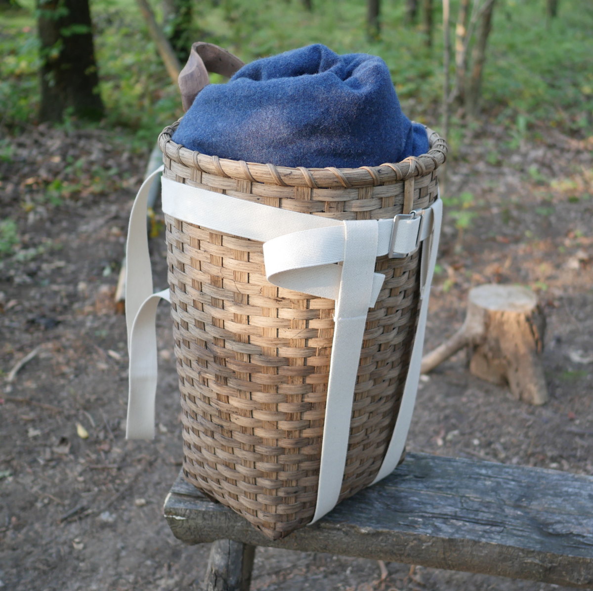Large Pack Basket PB856 P 184 - Durable Woven Storage for Camping, Hiking, and Outdoor Adventures