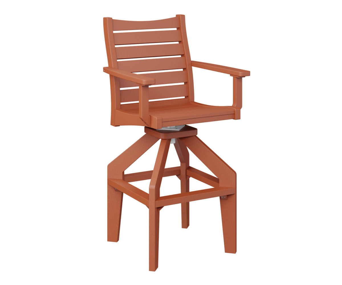 Berlin Gardens Bristol Swivel XT Chair - Heavy Duty Outdoor Patio Dining Chair with 360° Rotation, Weather-Resistant & Comfortable - Perfect for Backyard, Deck, Garden, and Poolside Relaxation