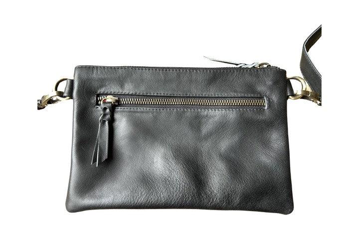 Premium Black Leather Handbag for Women - Stylish & Durable Crossbody Purse for Work, Travel & Everyday Use