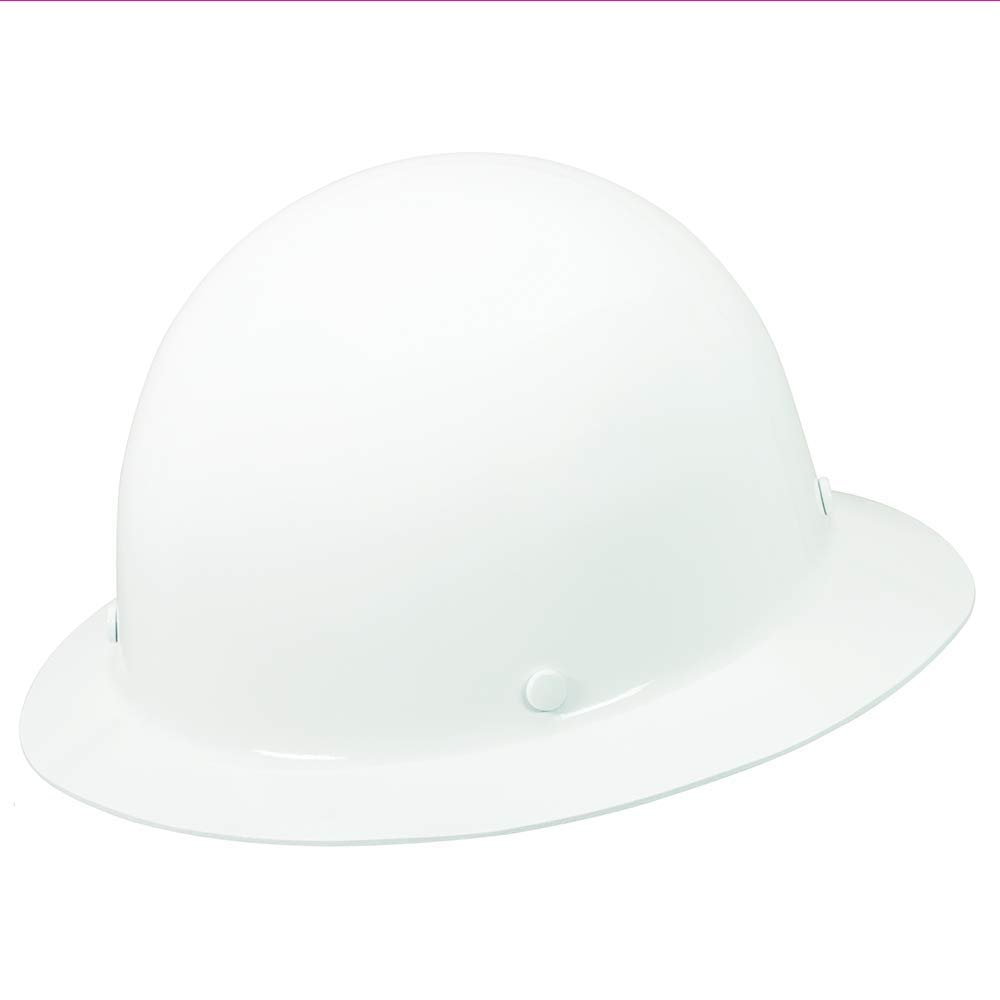 MSA Skullgard Full-Brim Hard Hat with Staz-On Pinlock Suspension - Phenolic Resin Construction, 350°F Heat Resistance, Non-Slotted Safety Cap | OSHA Compliant Head Protection for Construction, Industrial & Utility Work