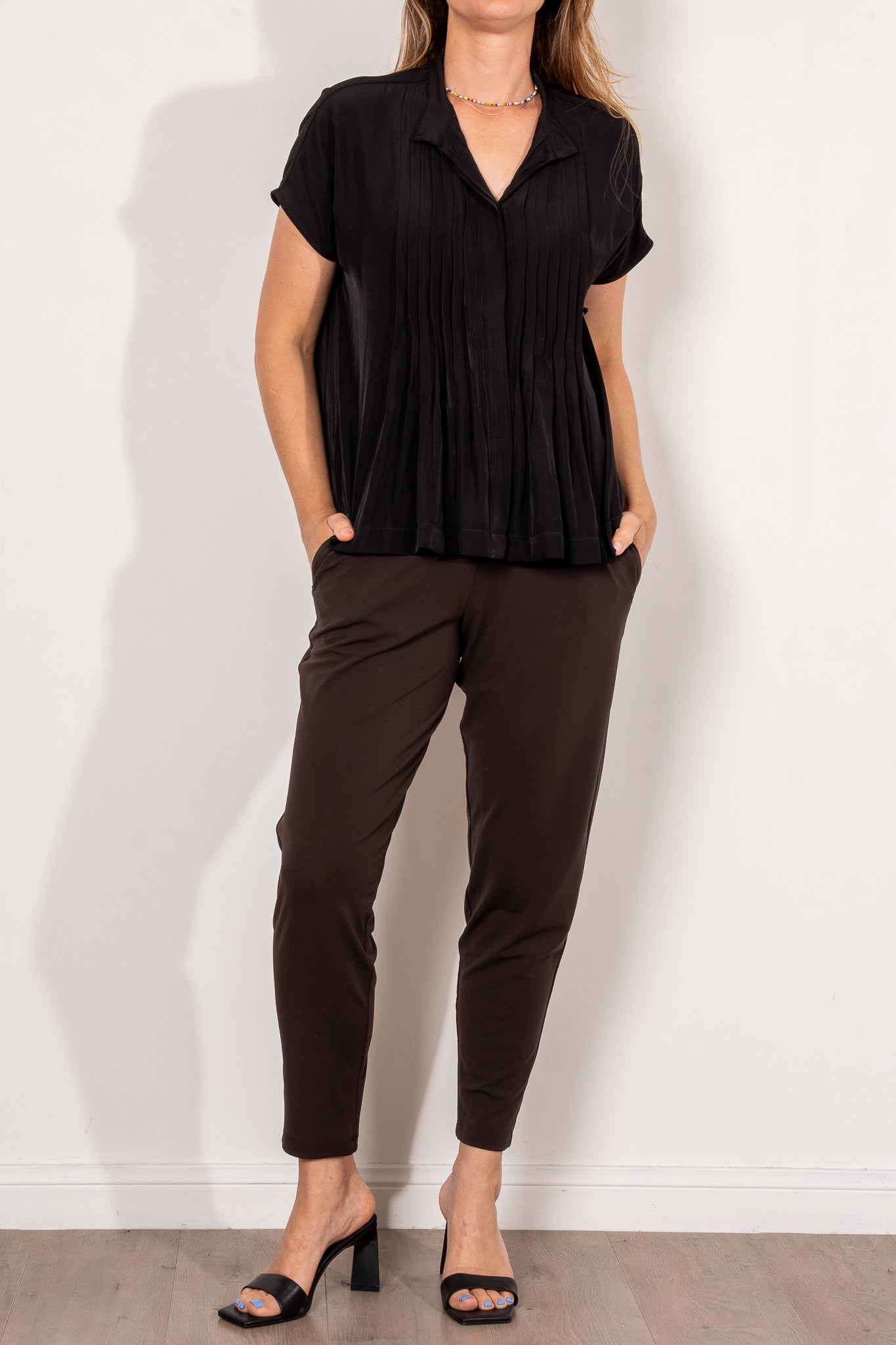 Mela Purdie Base Pant Powder Knit - Women's High-Waisted Stretch Yoga Pants for Workout, Lounge & Everyday Wear
