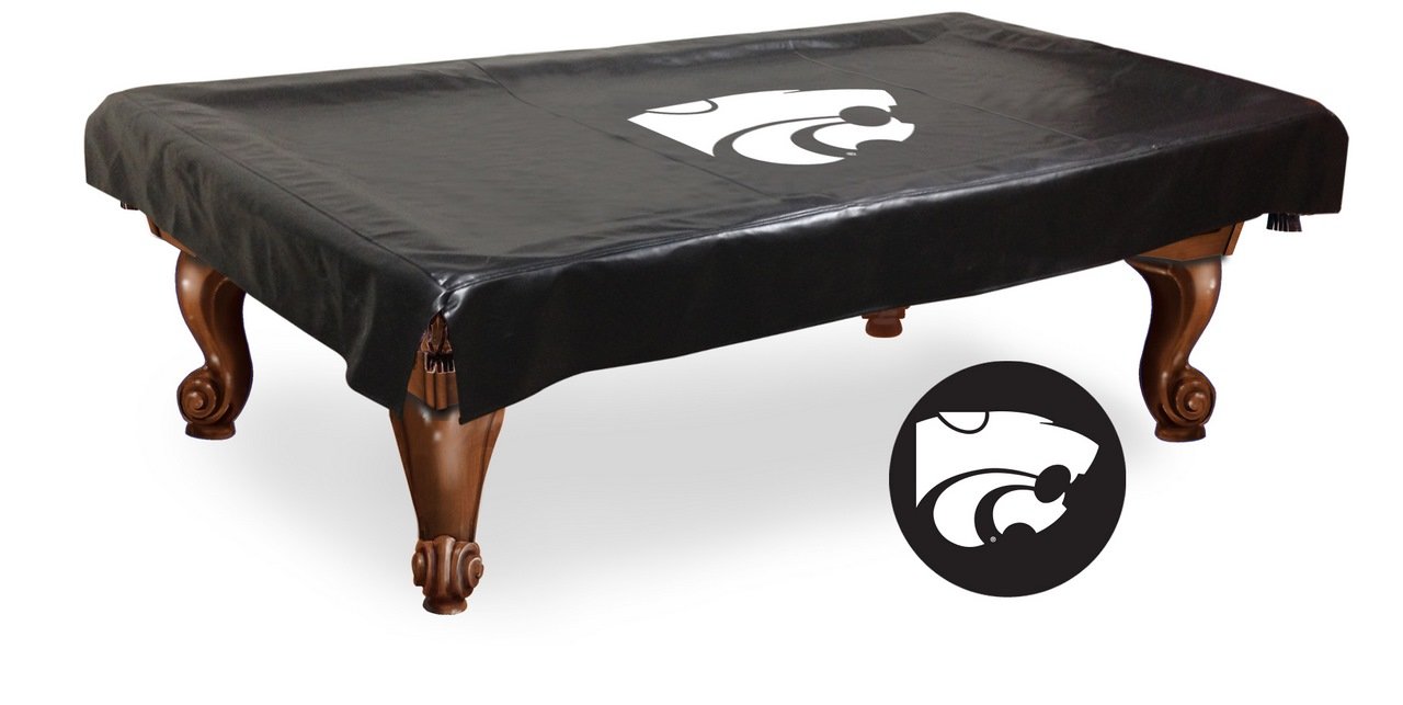 NCAA Kansas State Wildcats Billiard Table Cover - Officially Licensed Pool Table Protector for Game Room & Sports Bar Decor