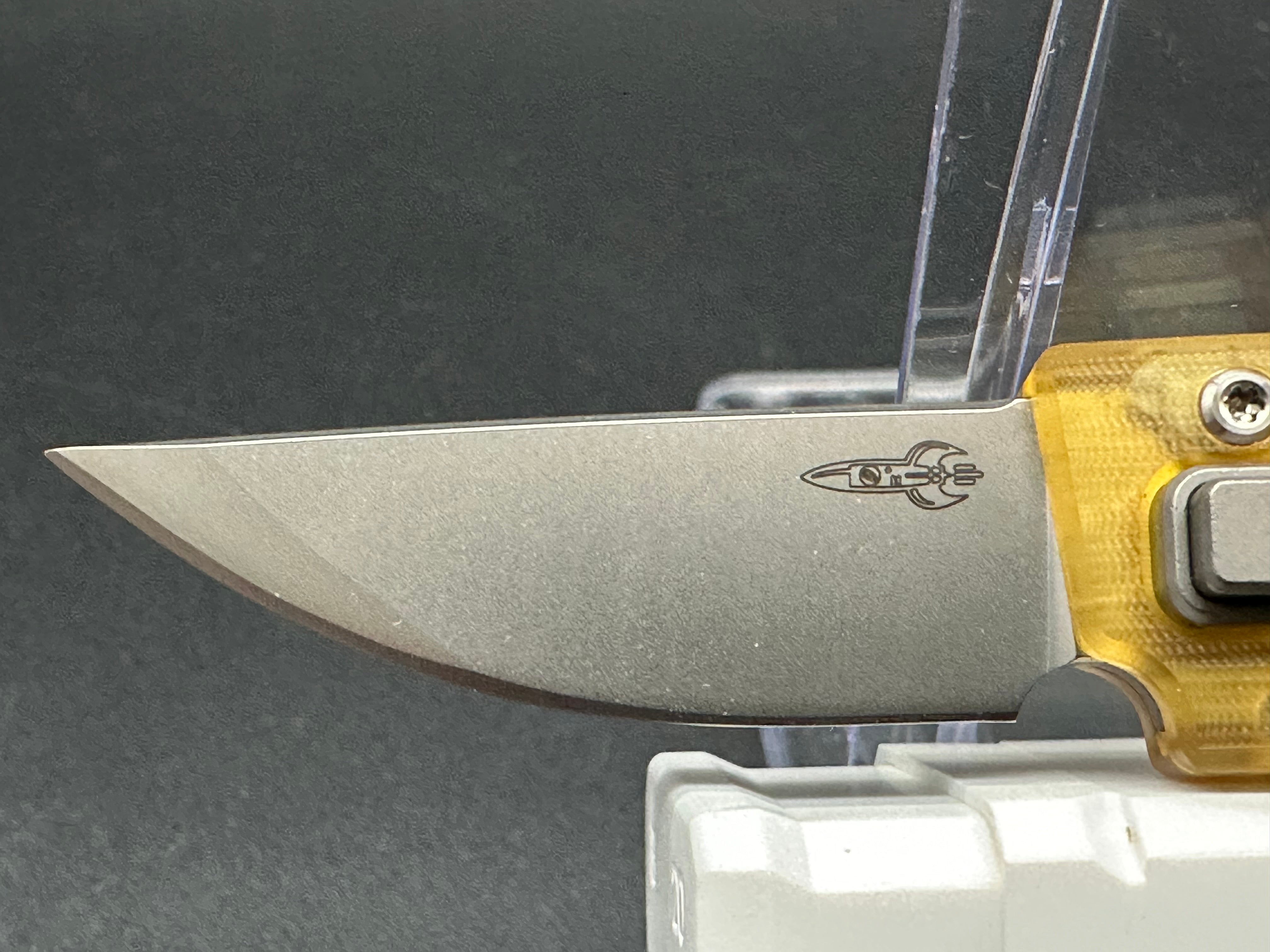 D Rocket Design KatanaO Manual OTF Ultem Knife - Tactical EDC Pocket Knife for Outdoor Camping, Hiking & Survival Gear