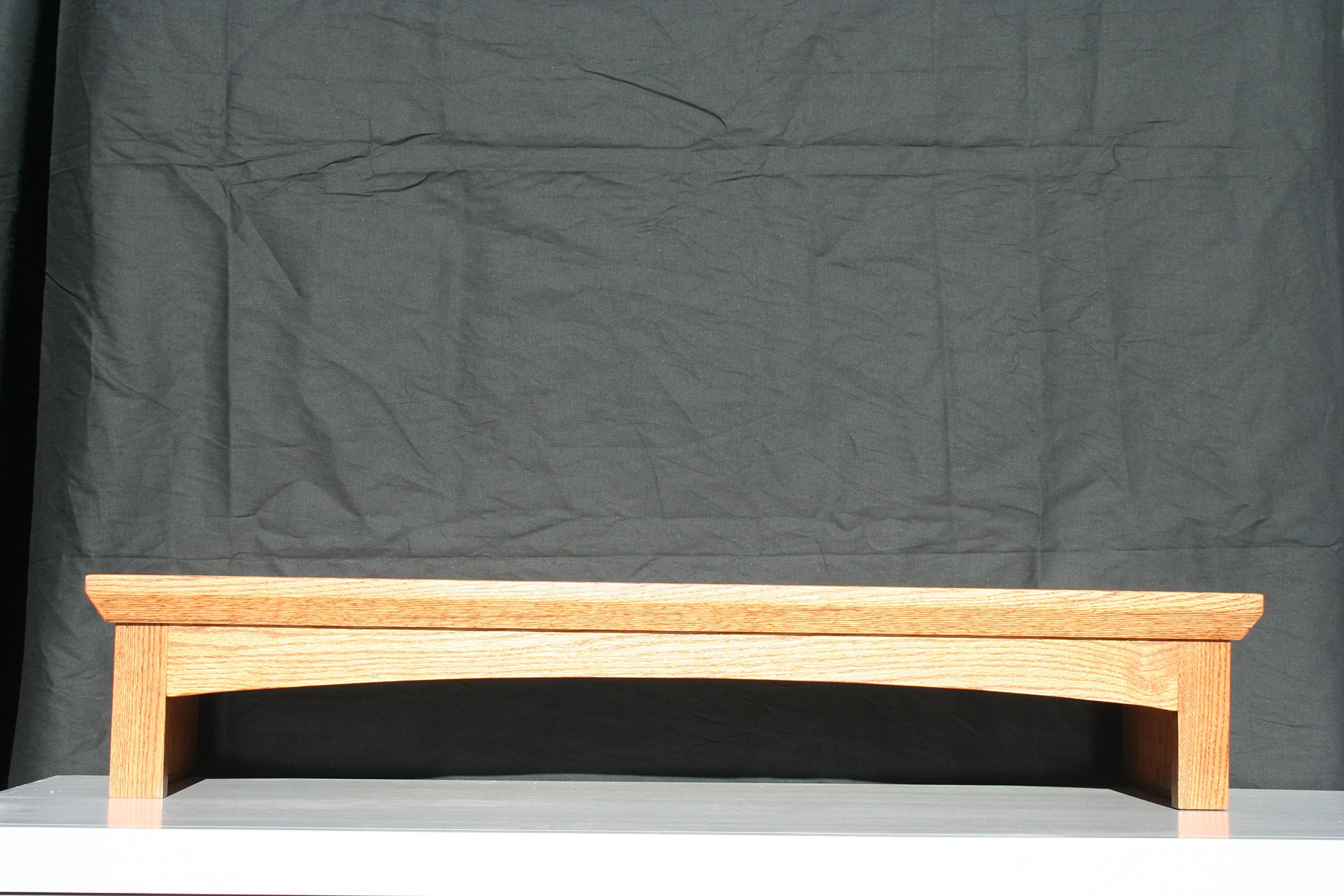 Oak TV Stand with Storage Shelf - 26