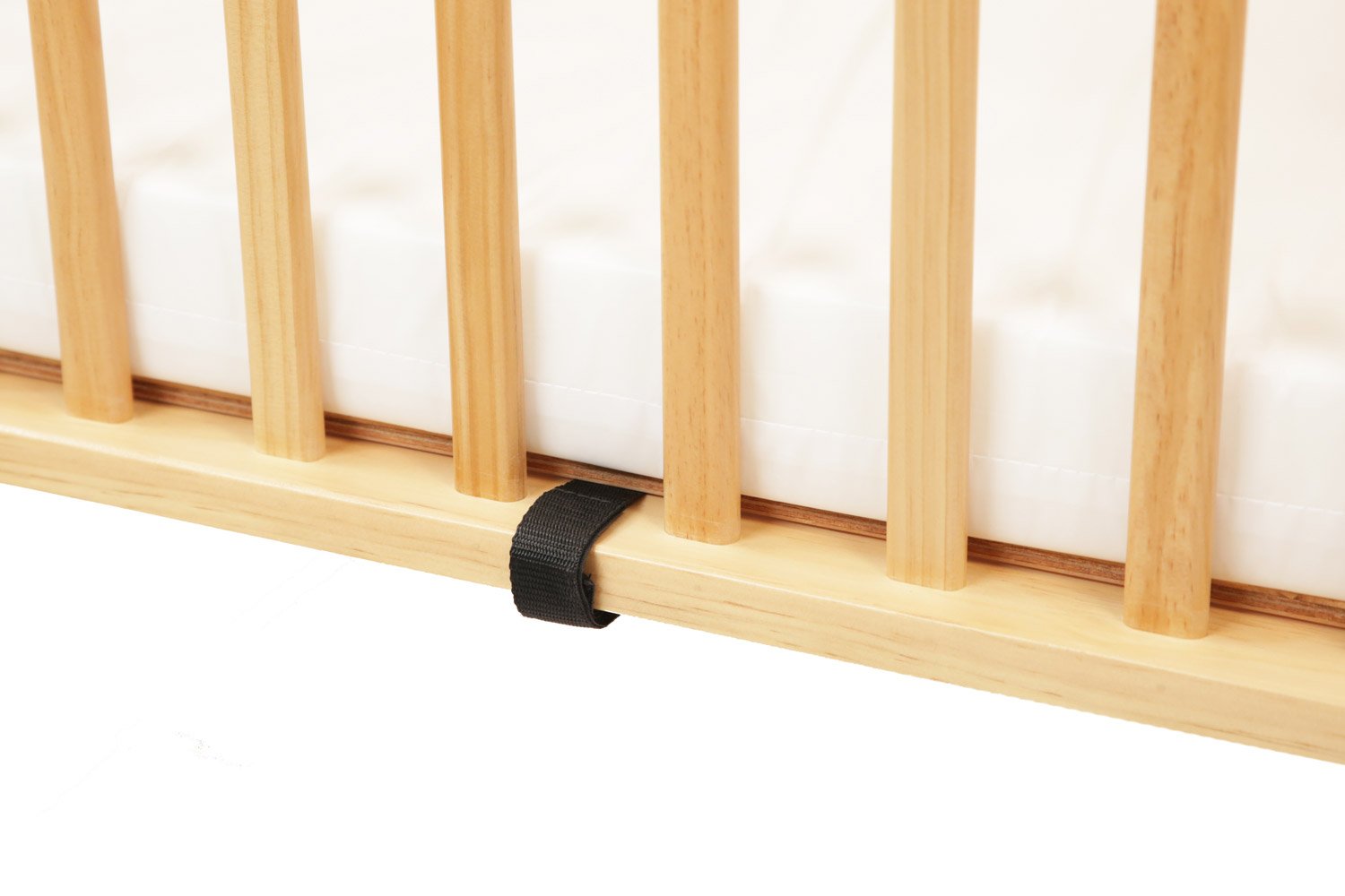 LA Baby The Little Wood Crib - Natural Cherry Finish, Convertible Baby Crib for Nursery, Toddler Bed & Daybed | Safe, Sturdy & Eco-Friendly Wooden Crib for Newborns to Toddlers | Perfect for Small Spaces & Modern Nurseries