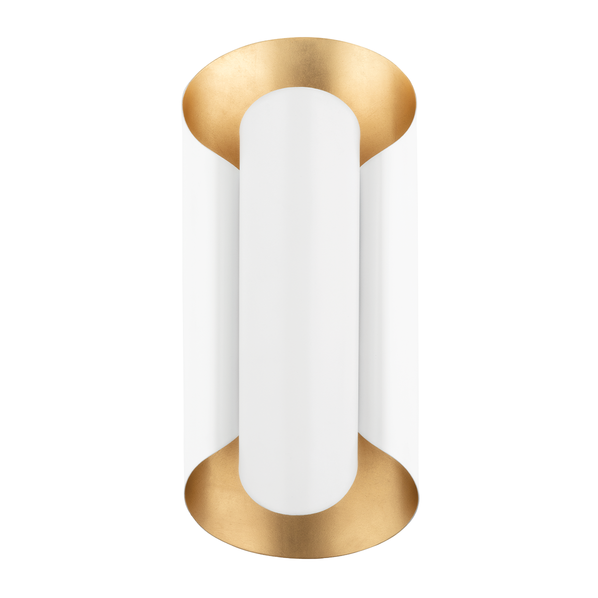 Banks 2-Light Wall Sconce in Black & White - Modern Lighting Fixture for Bedroom, Living Room & Hallway