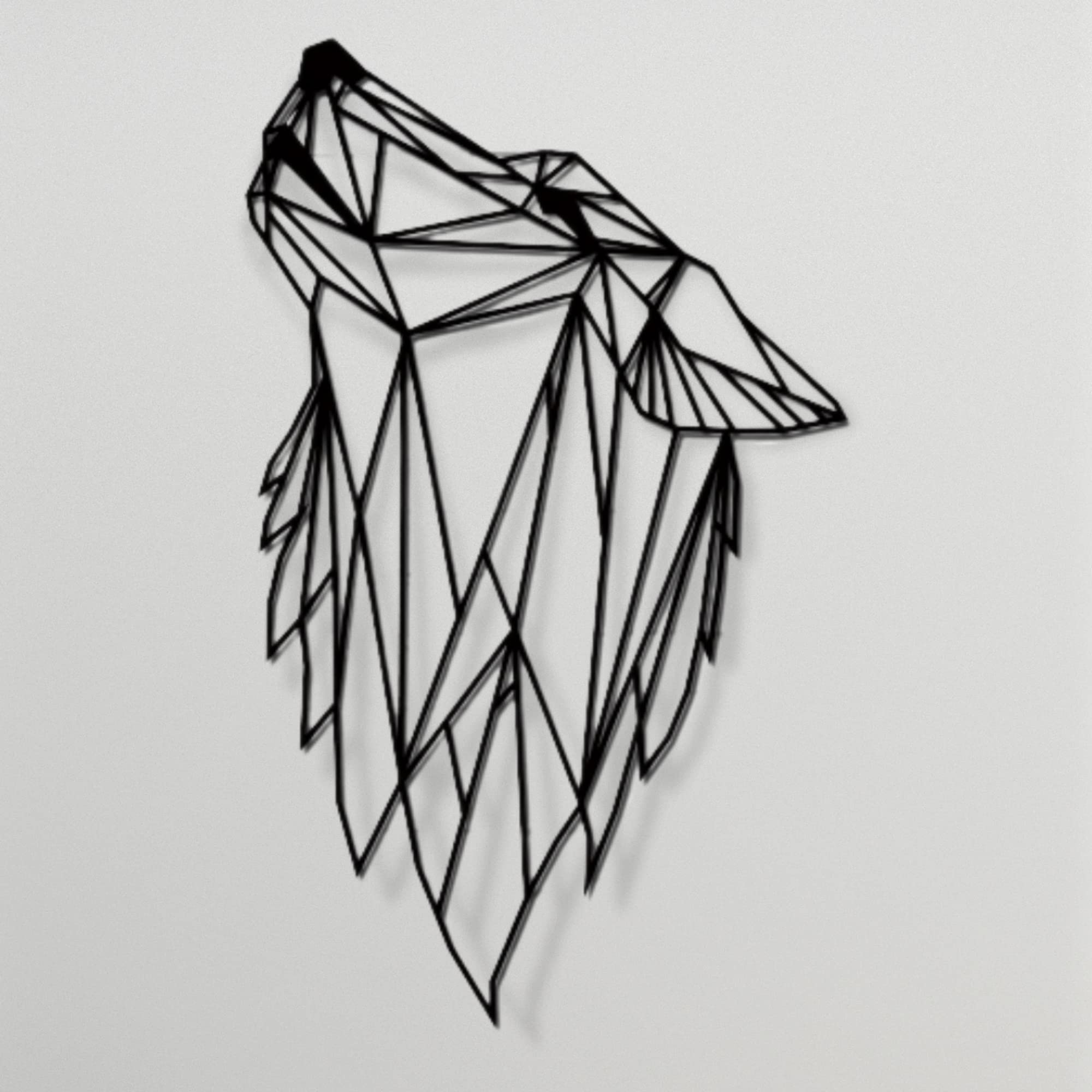 Wolf Metal Wall Art Decor for Living Room & Bedroom - Indoor Outdoor Home Decor