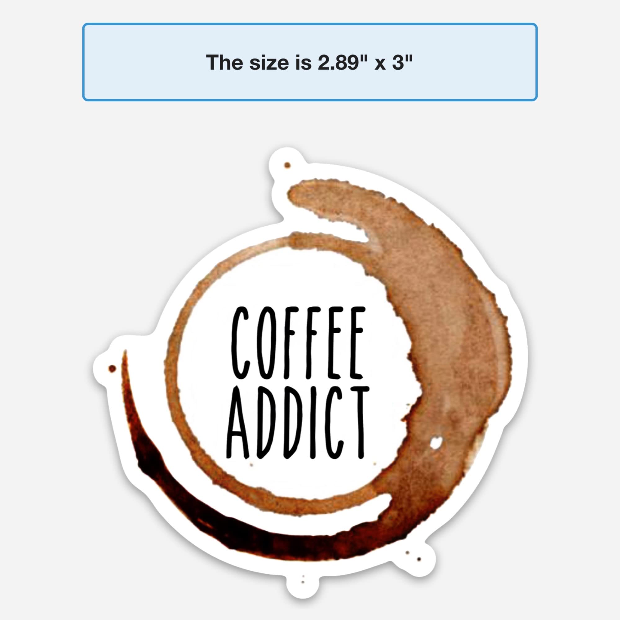 Strong Coffee Lover Fridge Magnets - Funny Coffee Addict Refrigerator Magnets for Kitchen Decor, Office & Gifts - Perfect for Coffee Enthusiasts & Baristas