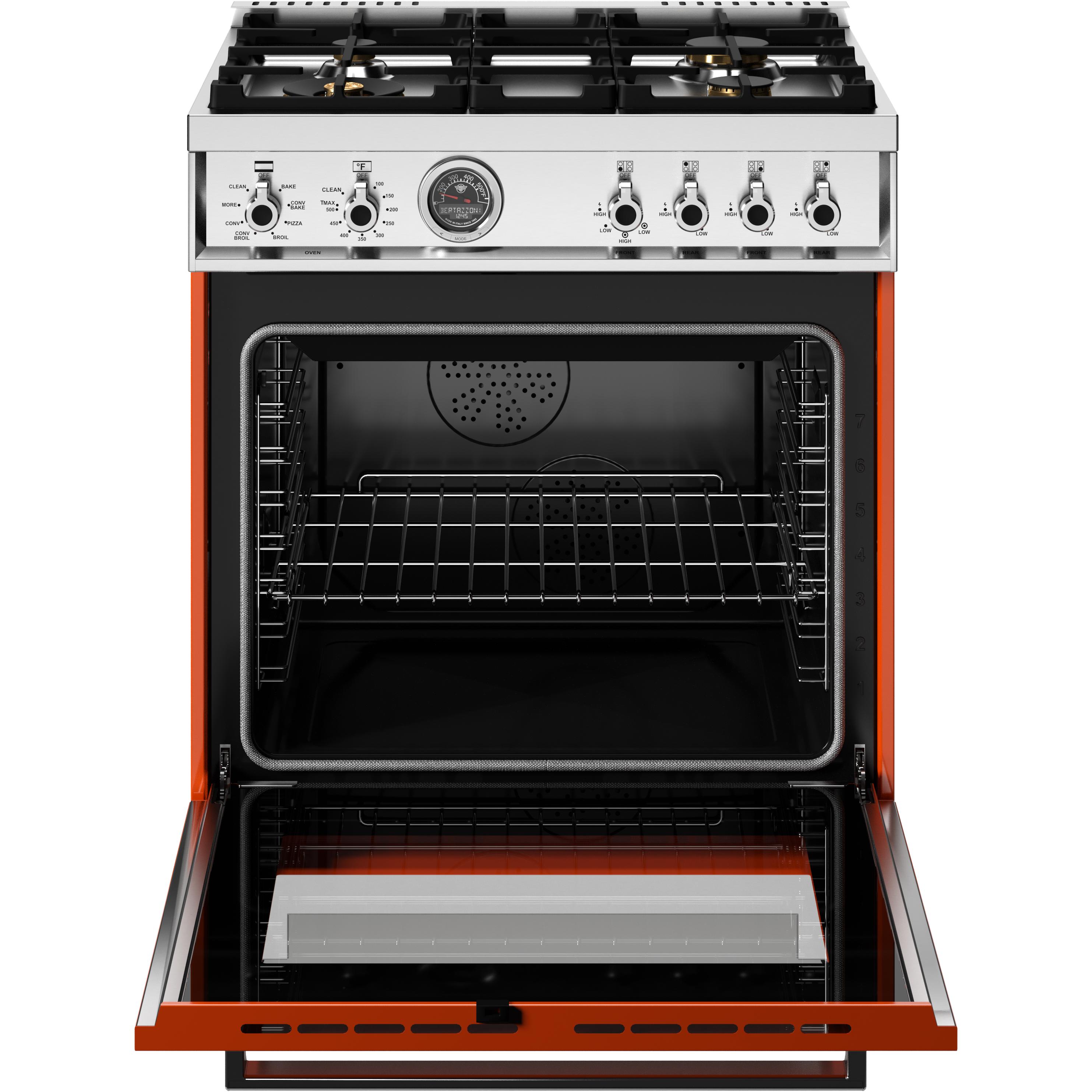 Bertazzoni PRO304BFEPART 30-Inch Freestanding Dual Fuel Range - Professional Gas & Electric Oven for Home Chefs - Perfect for Baking, Roasting & Gourmet Cooking