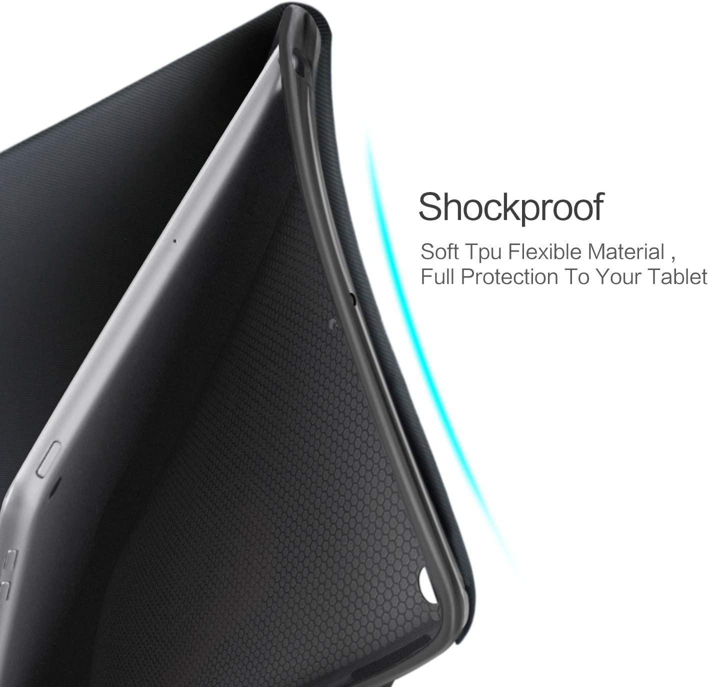 Vimorco Premium Leather Folio Case for iPad 9.7 (2018/2017), iPad Air 2 & iPad Air 1 - Shockproof TPU Back Cover with Adjustable Stand & Auto Wake/Sleep - Perfect for Work, Travel & Home Use (Forest Green)