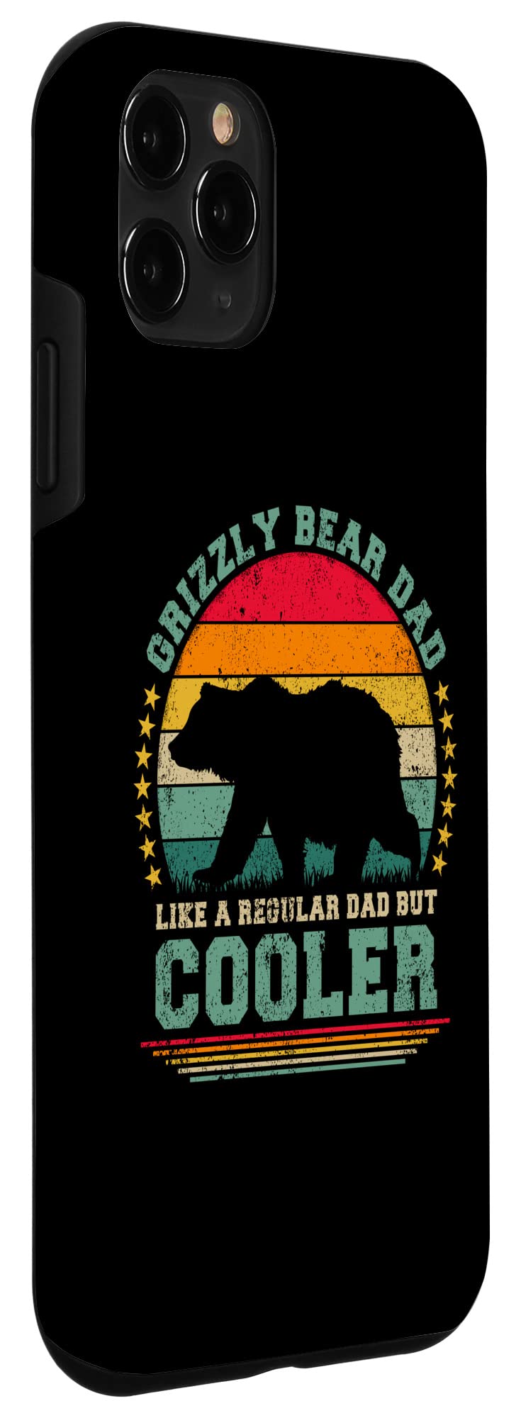 iPhone 11 Pro Case - Grizzly Bear Design | Cool Dad Gift for Father's Day | Durable Protective Phone Cover for Everyday Use & Outdoor Adventures
