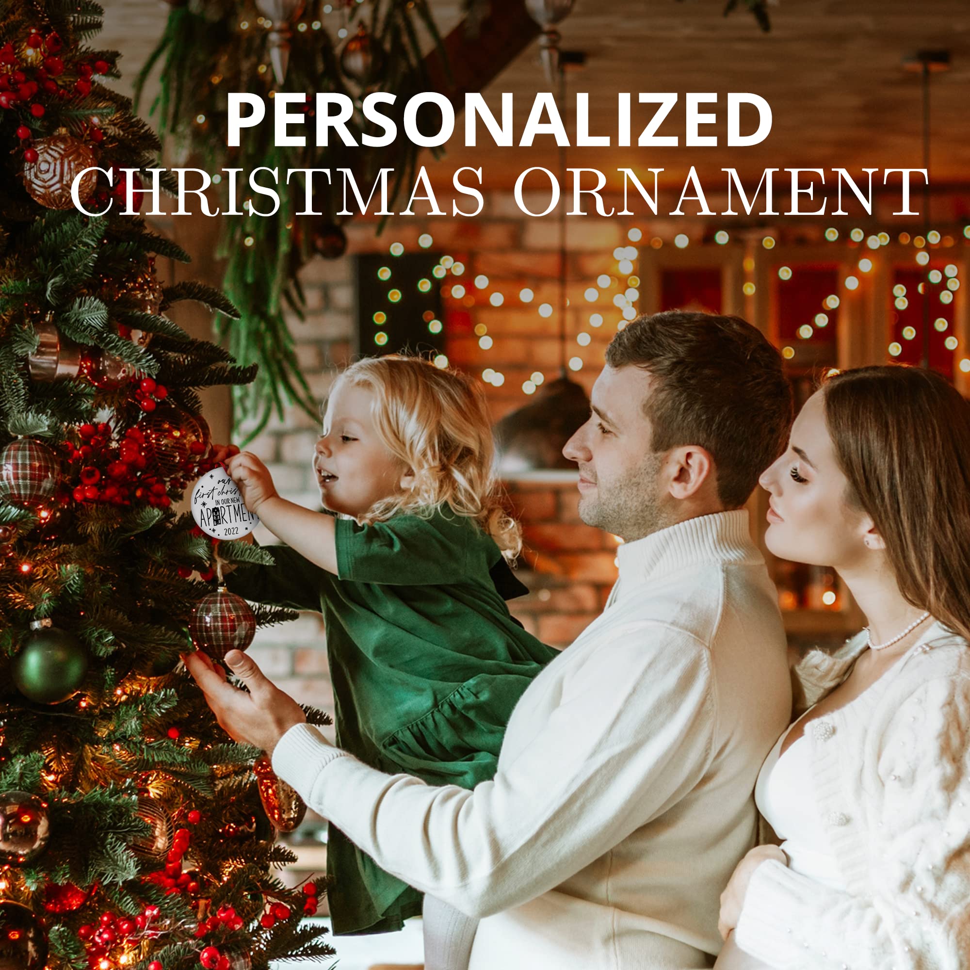 2024 First Christmas in New Apartment Ornament - Unique Housewarming Gift for Couples, Men & Women - Christmas Tree Decoration for New Home Celebration - Perfect for Holiday Decor & Memory Keepsake